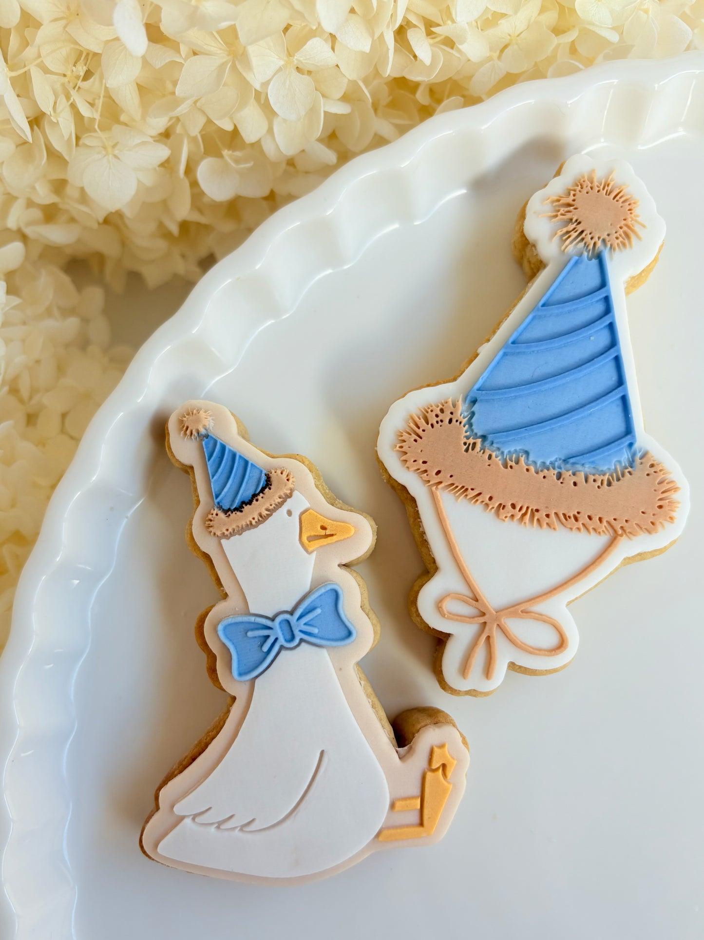 silly goose on the loose one silly goose balloon birthday one geese party hat country vintage bow first birthday fondant cookies cookie stamp cookie cutter stampandimpress