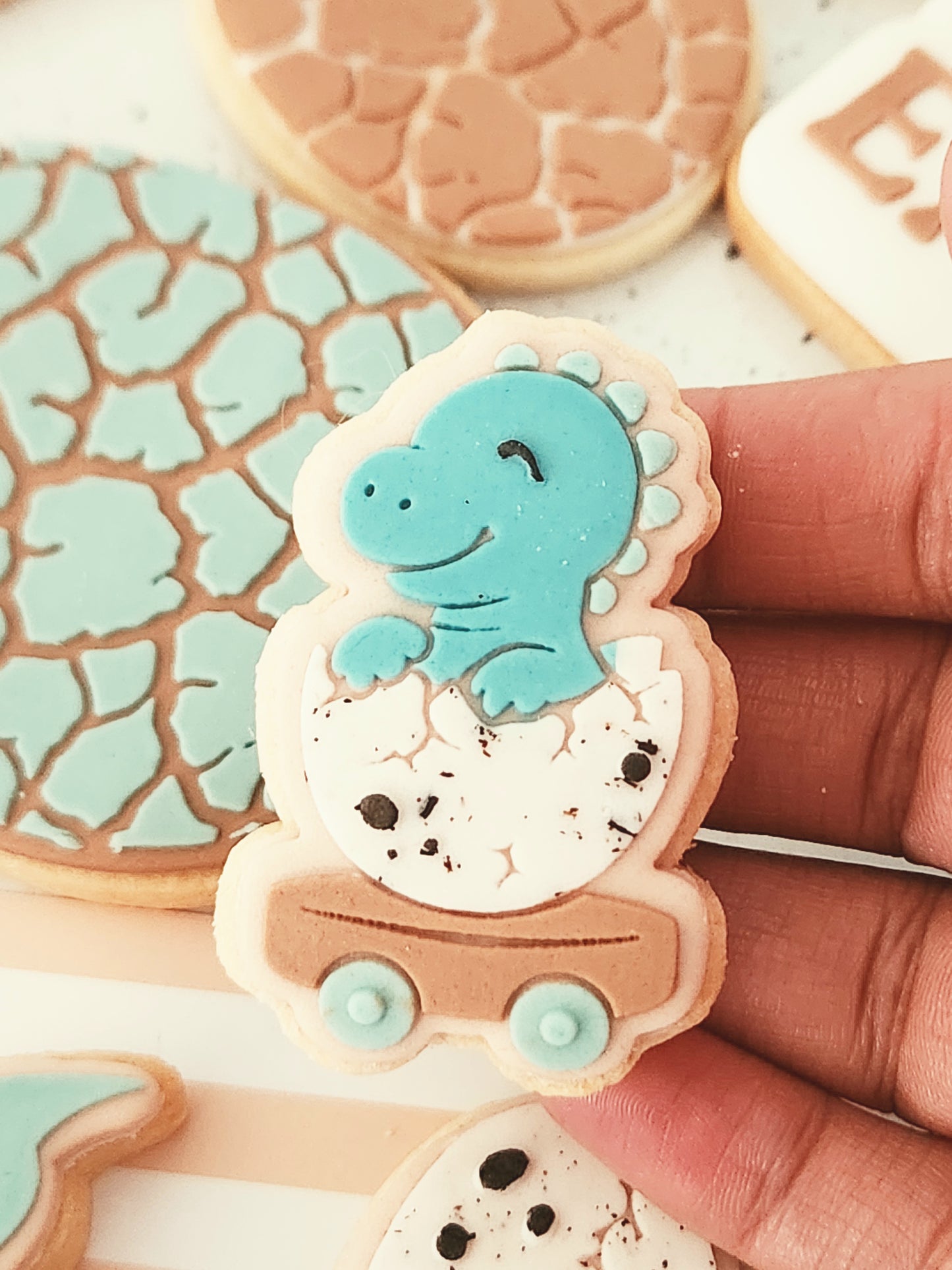 easter egg dino egg dinosaur train wagon cracked egg dinosaur egg t-rex trex Brontosaurus Pterodactyl have a roar-some easter roarsome roar happy easter cookie stamps cookie cutters stampandimpress