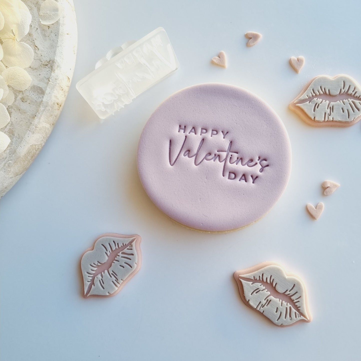 happy valentines day cookie stamp cookie cutter imprint impression stamp stampandimpress