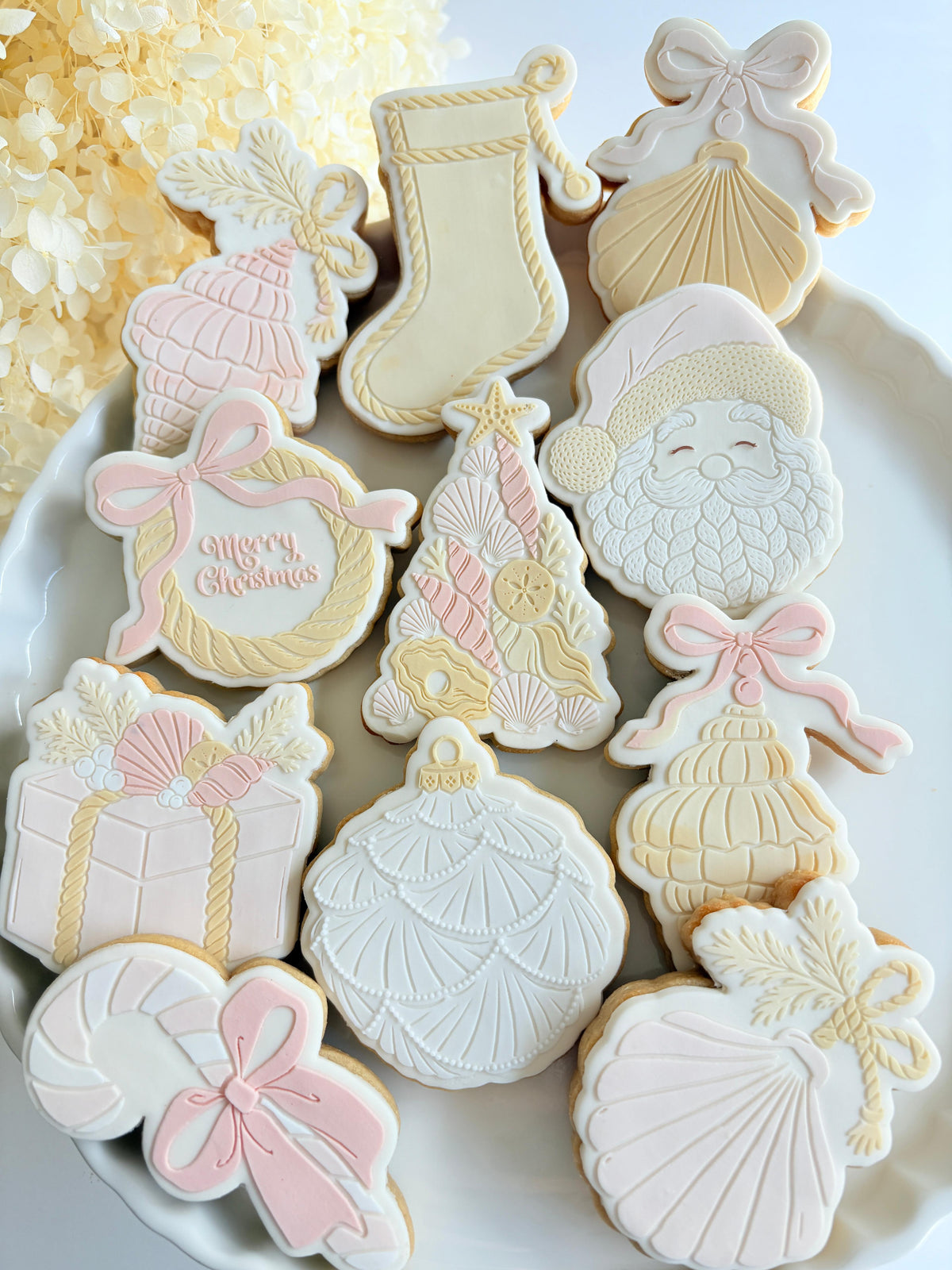 Rope Wreath Raised Cookie Stamp/Fondant Debosser & Cutter