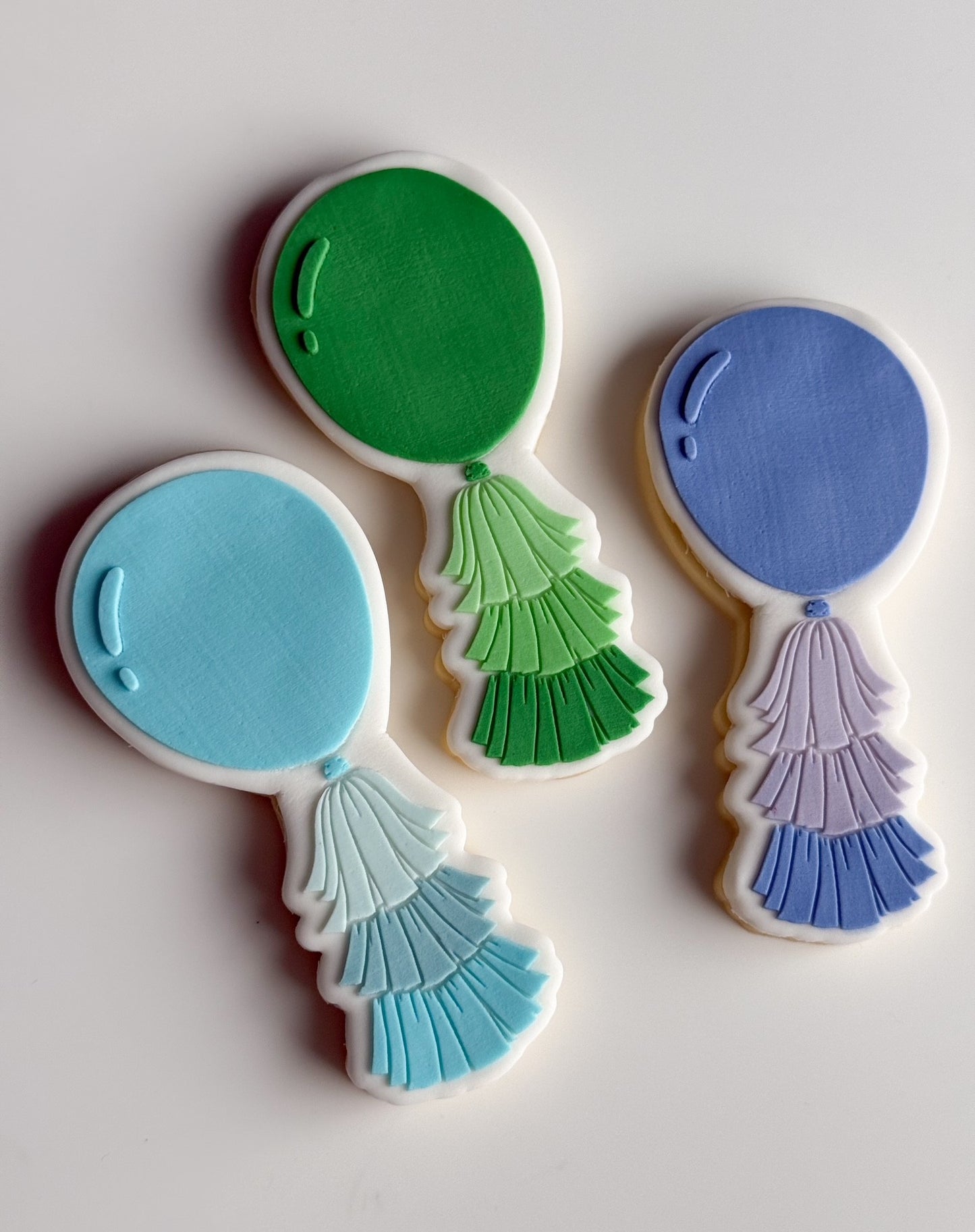 Balloon with Tassels Raised Cookie Stamp/Fondant Debosser & Cutter