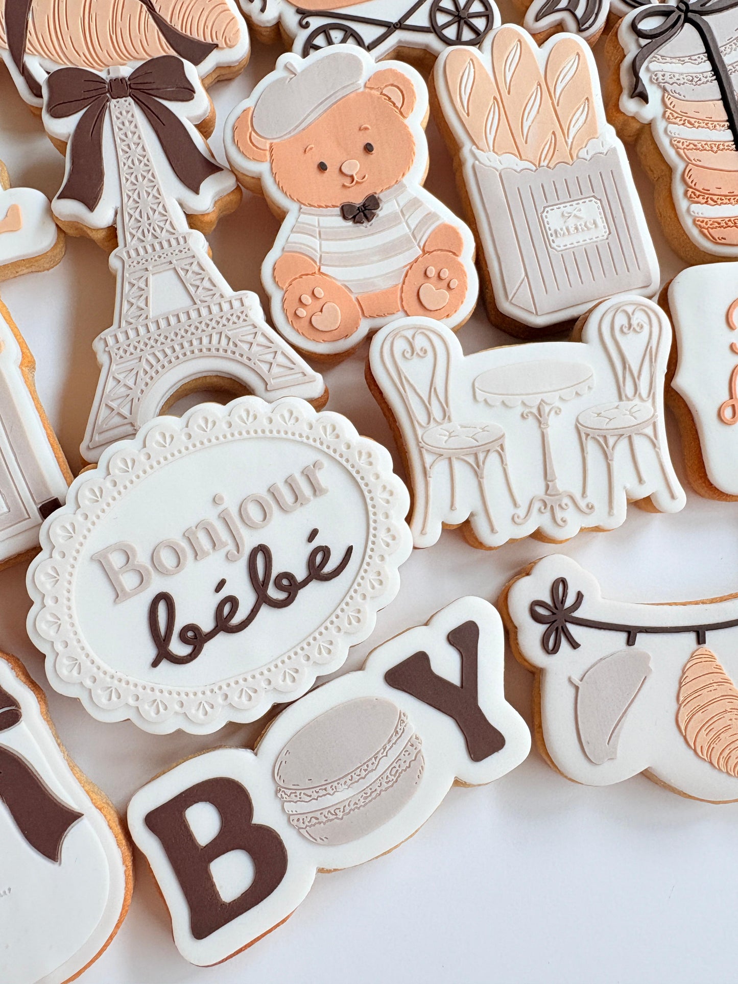 Boy with Macaron Raised Cookie Stamp/Fondant Debosser & Cutter (Copy)