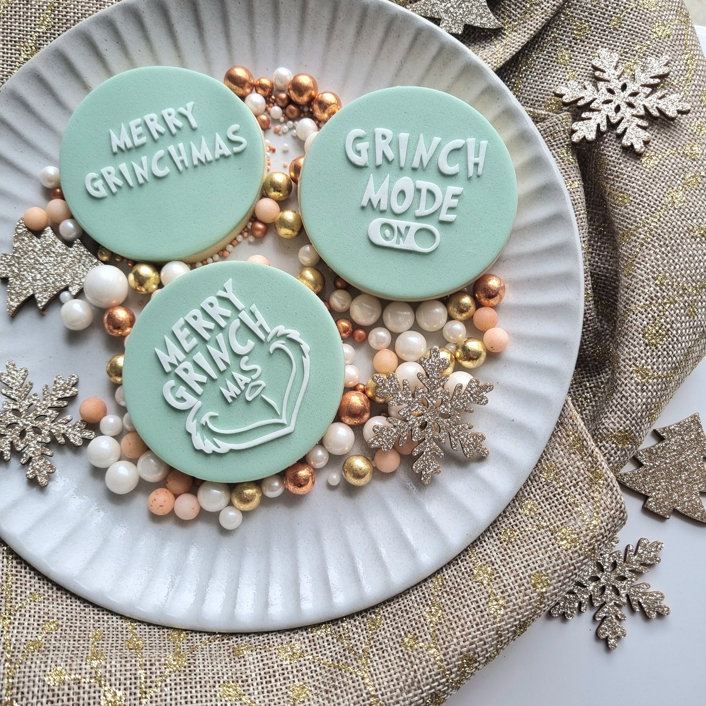 grinch mode grinchmas cookie stamp cookie cutter christmas stampandimpress
