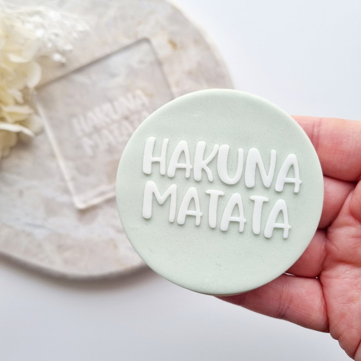 Hakuna Matata Lion King Cookie Stamp cookie cutter stampandimpress debosser embosser simba lion tropical theme safari