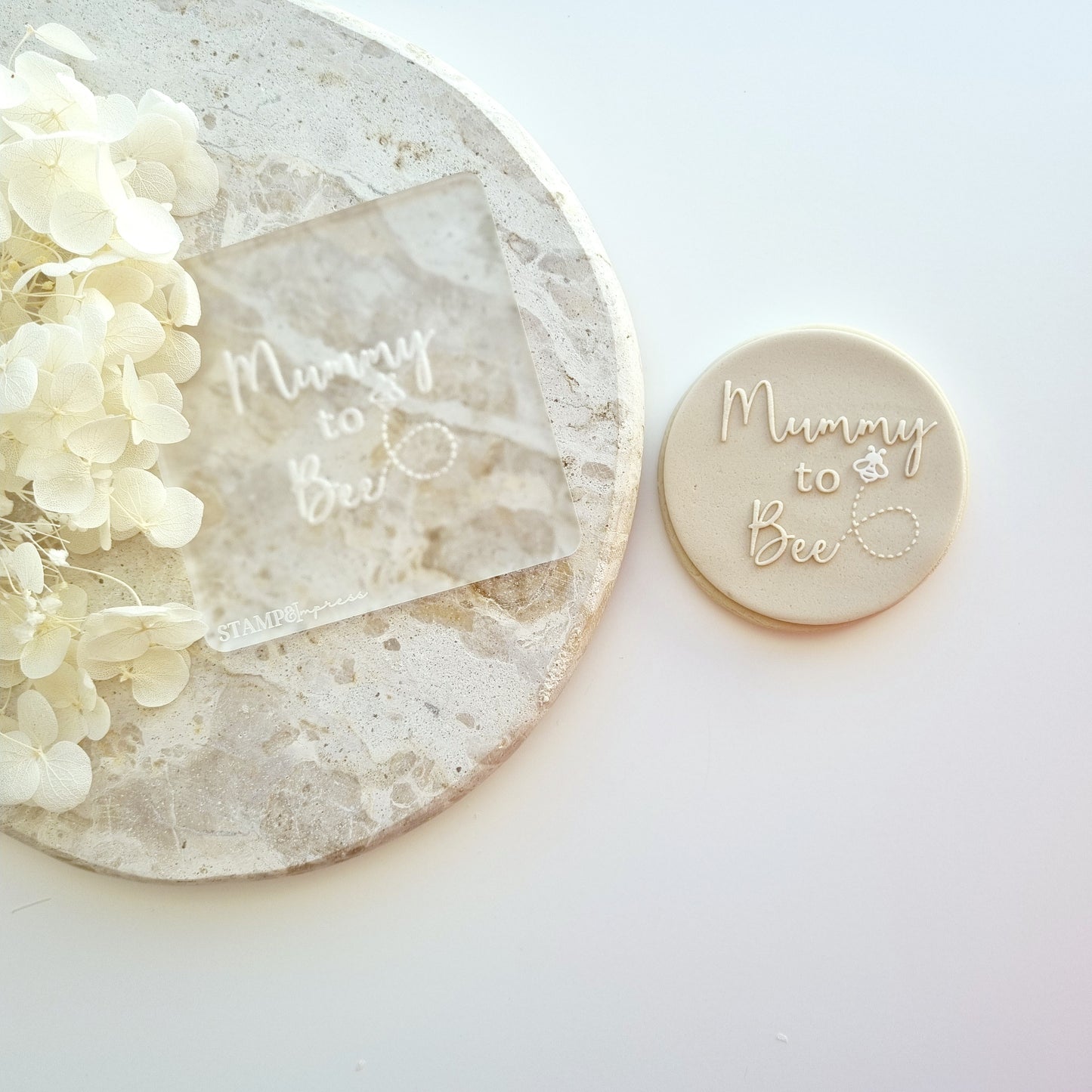 cookie stamp cookie cutter stampandimpress mummy to bee baby shower