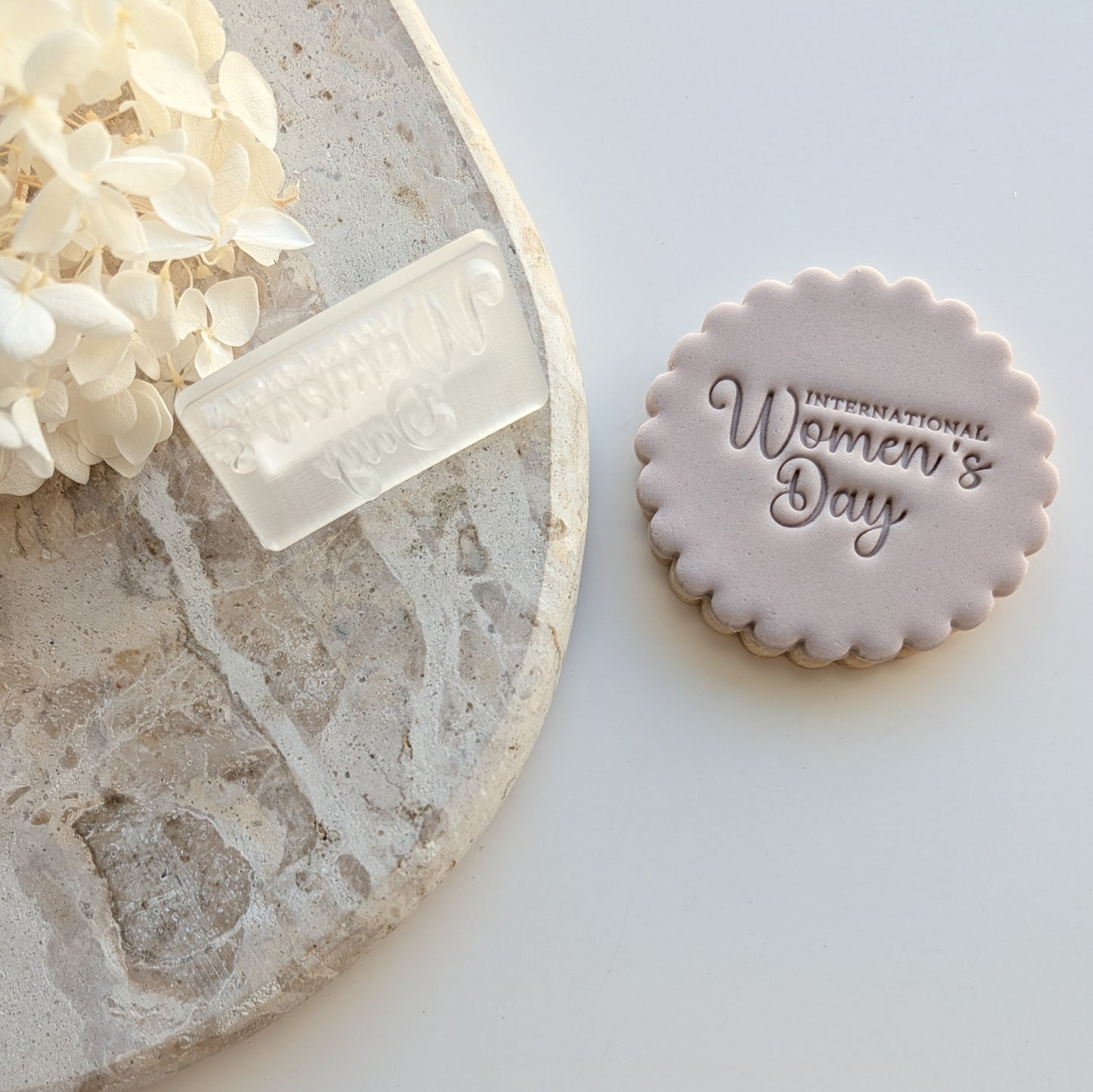 International Women's Day Impression Cookie Stamp/Embosser