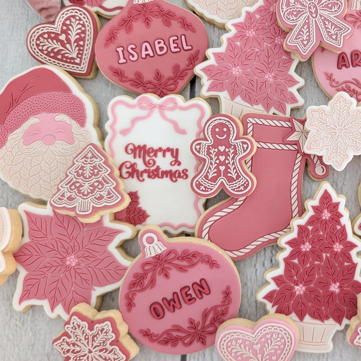Pretty Pointy Bauble Raised Cookie Stamp/Fondant Debosser & Cutter
