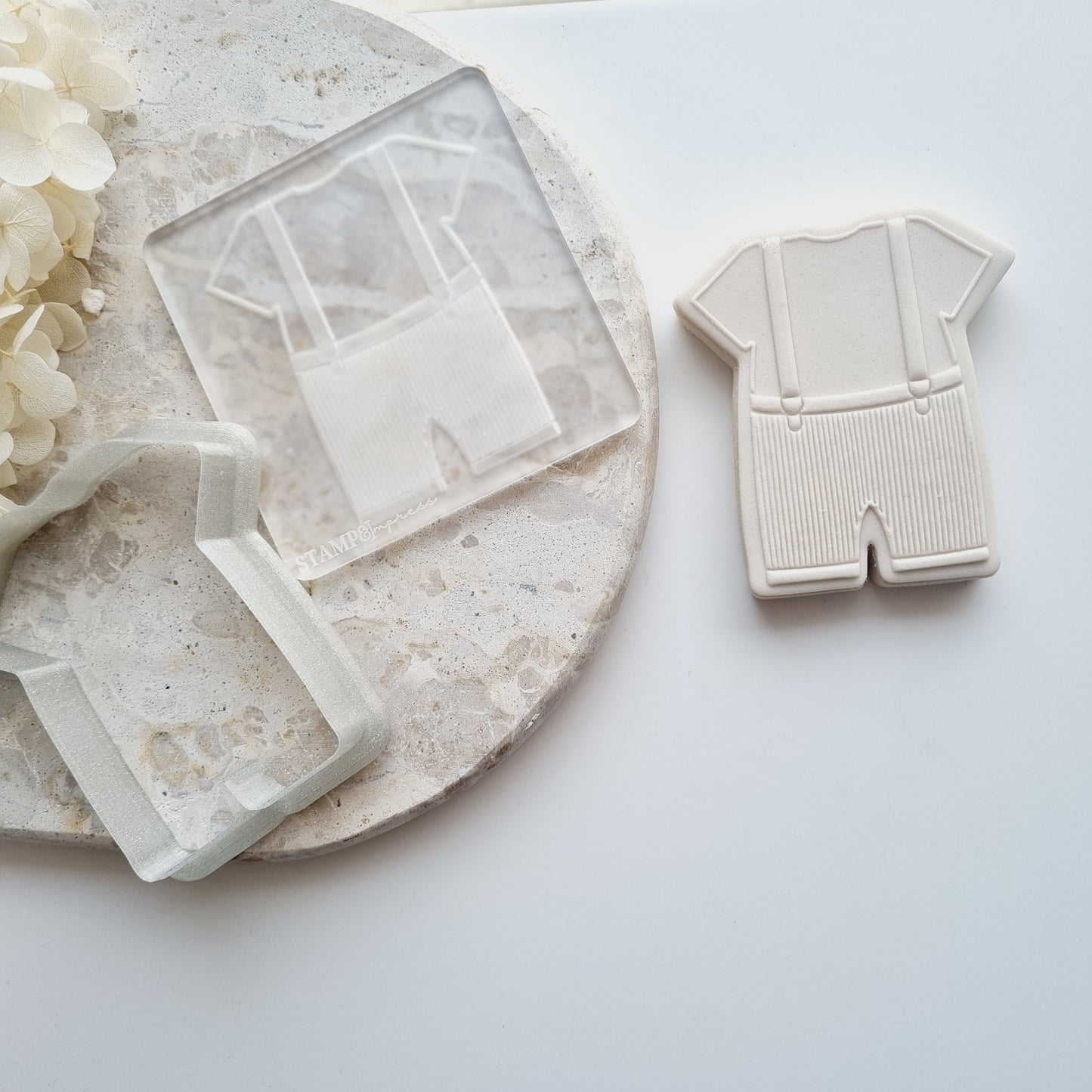baby boy romper stampandimpress cookie stamp cookie cutter baby shower onesie