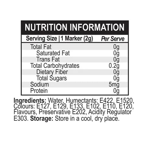 Cake Craft Edible Food Pen Markers | Neon Colours | 5 Pack