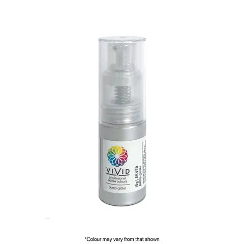 Vivid Edible Glitter Pump Spray | Silver