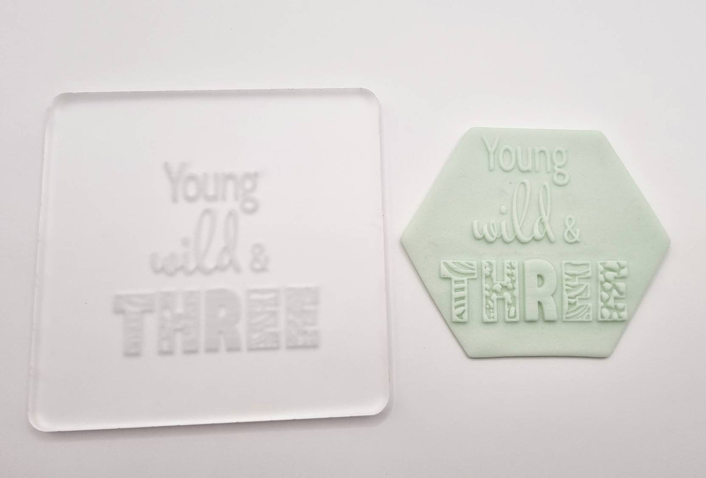 pattern cookie stamp cookie cutter baker bake baking cute beautiful design embosser debosser decorate fondant Perth Australia custom stampandimpress stamp & impress happy birthday wild theme two wild one young and three jungle