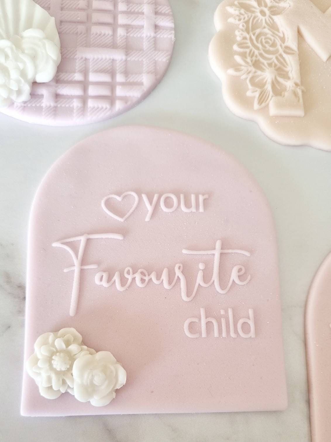 pattern cookie stamp cookie cutter baker bake baking cute beautiful design embosser debosser decorate fondant Perth Australia stampandimpress stamp & impress happy mothers day favourite child perfume bottle beautiful mum flowers mama love you