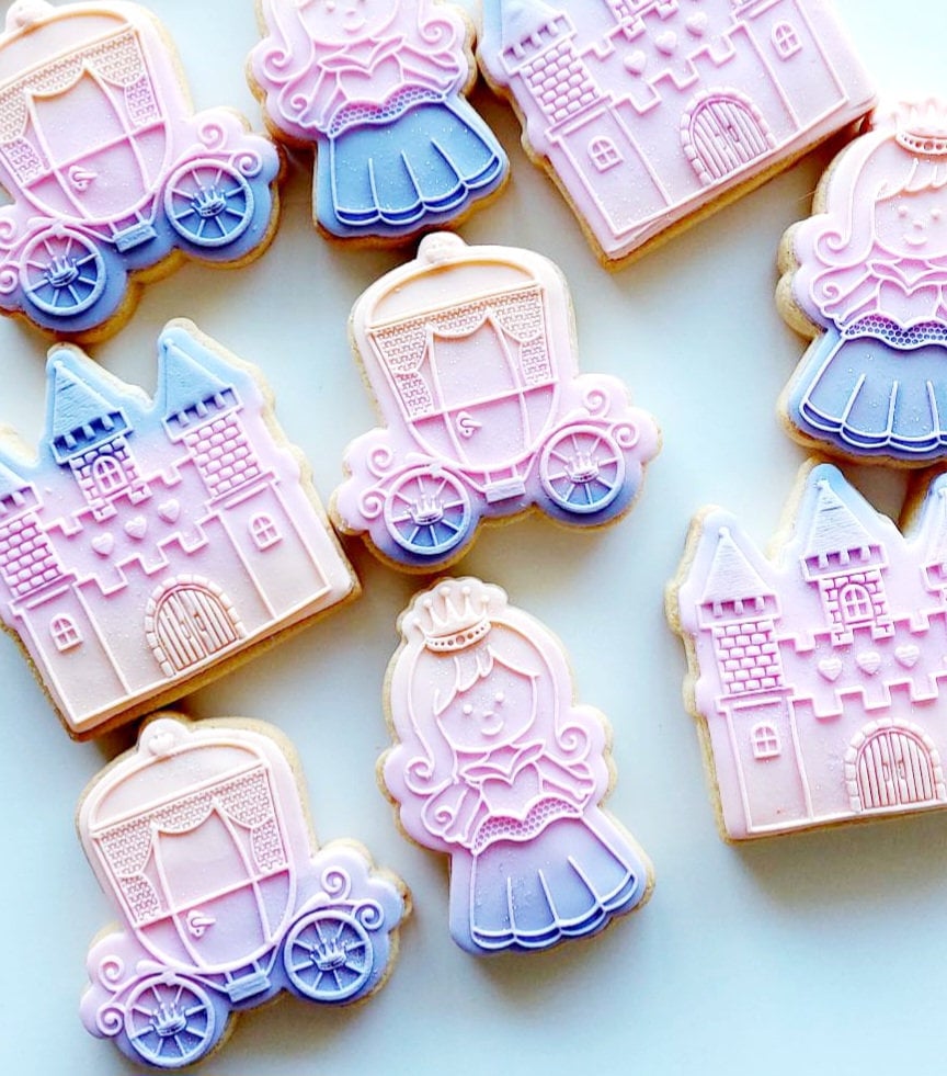 pattern cookie stamp cookie cutter baker bake baking cute beautiful design embosser debosser decorate fondant Perth Australia custom stampandimpress stamp & impress fairy princess fairy dust glitter shimmer shine fairy door pixie castle carriage