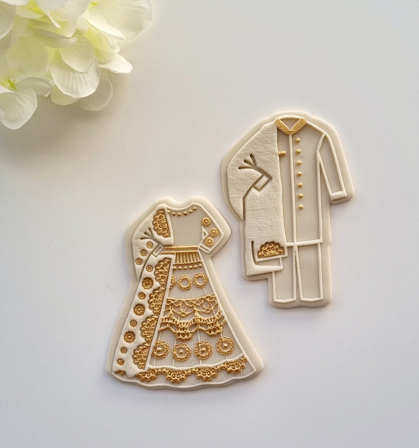 pattern cookie stamp cookie cutter baker bake baking cute beautiful design embosser debosser decorate fondant Perth Australia custom stampandimpress stamp & impress indian wedding bride groom traditional dress suit sari saree sherwani