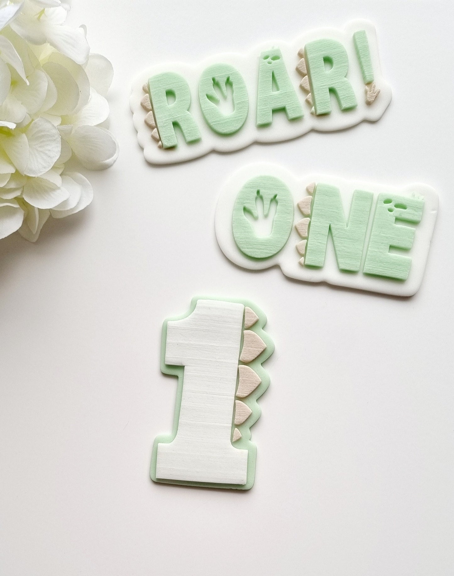 Dinosaur One Raised Cookie Stamp/Fondant Debosser & Cutter