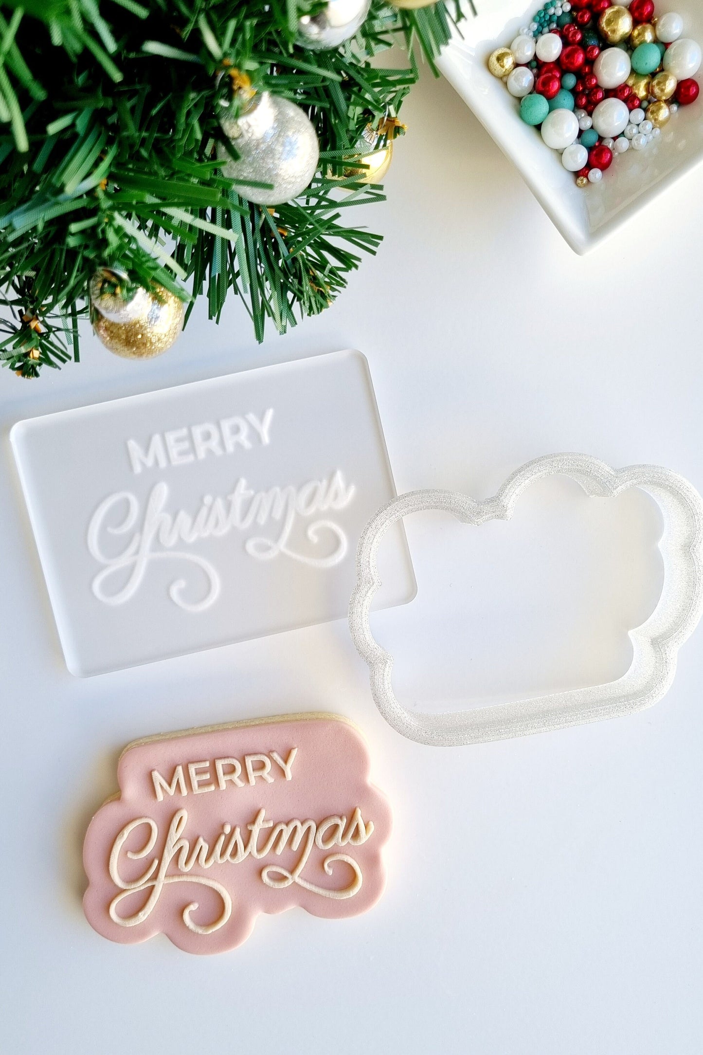 pattern cookie stamp cookie cutter baking decorate fondant Perth Australia custom stampandimpress stamp & impress christmas bauble tree candy cane santa sack merry christmas stocking wreath gingerbread man reindeer bon bon cracker snowflake present