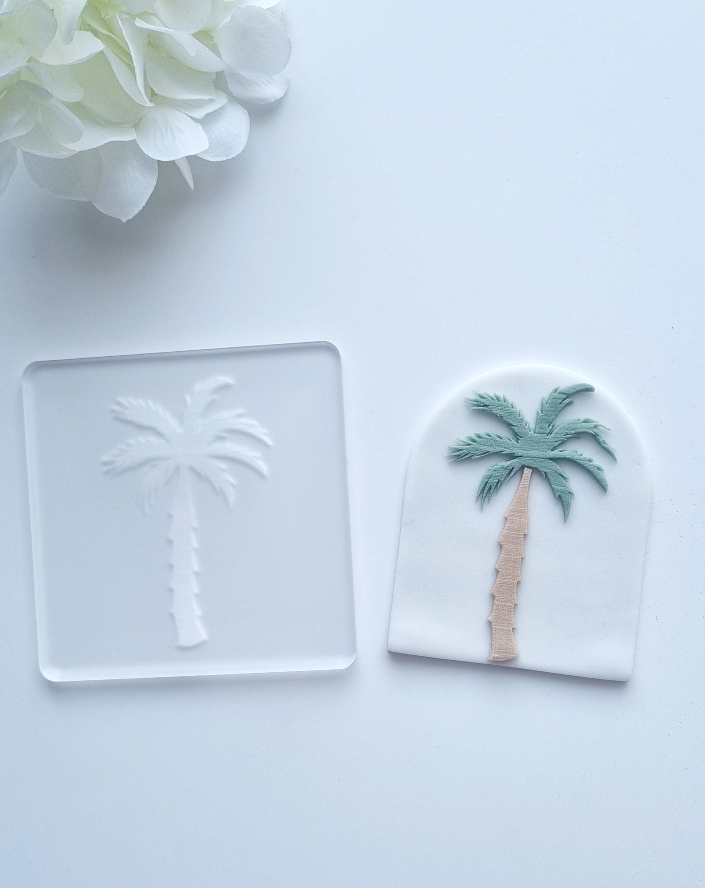 Palm Tree Raised Cookie Stamp/Fondant Debosser