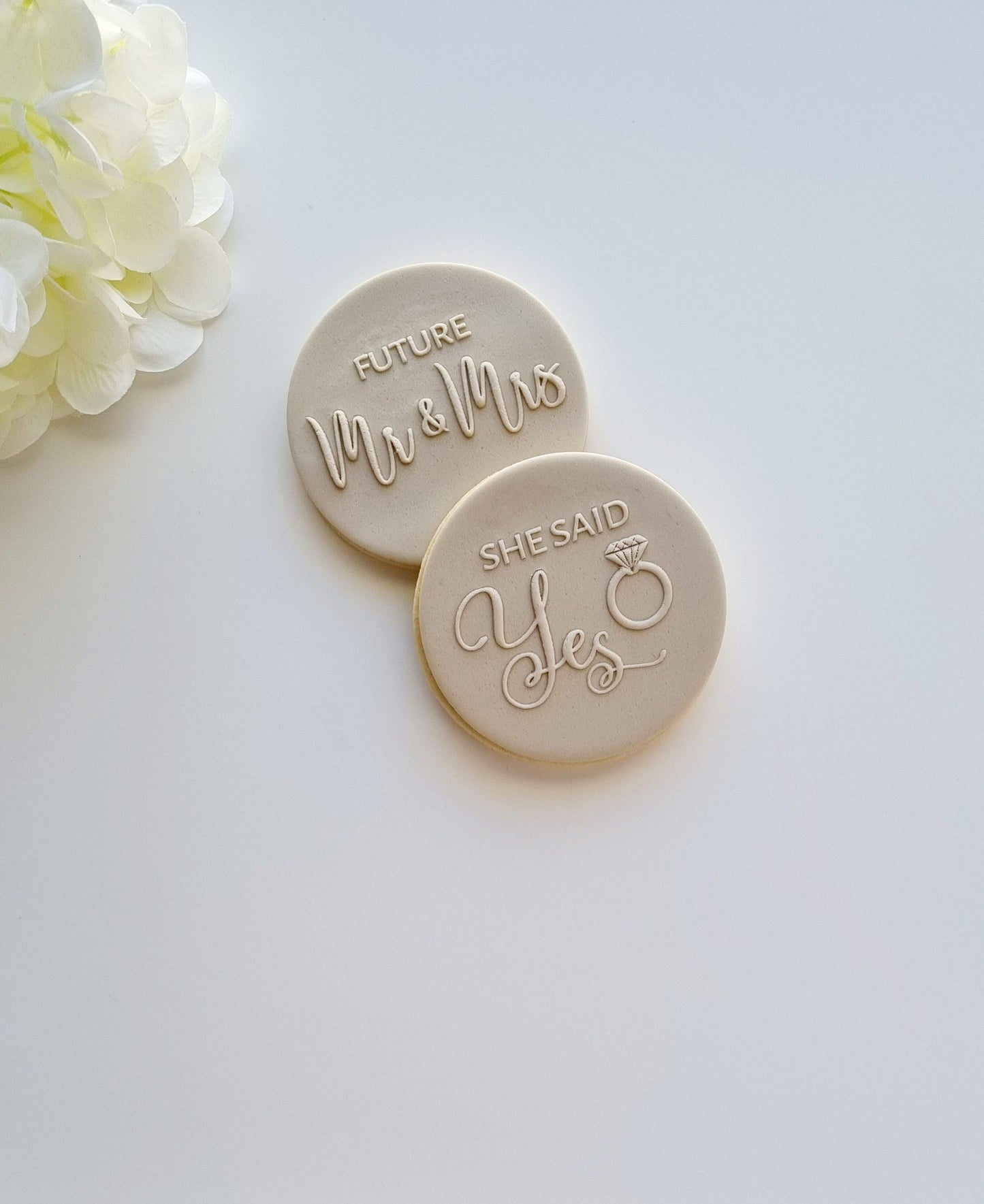 She Said Yes Raised Cookie Stamp/Fondant Debosser