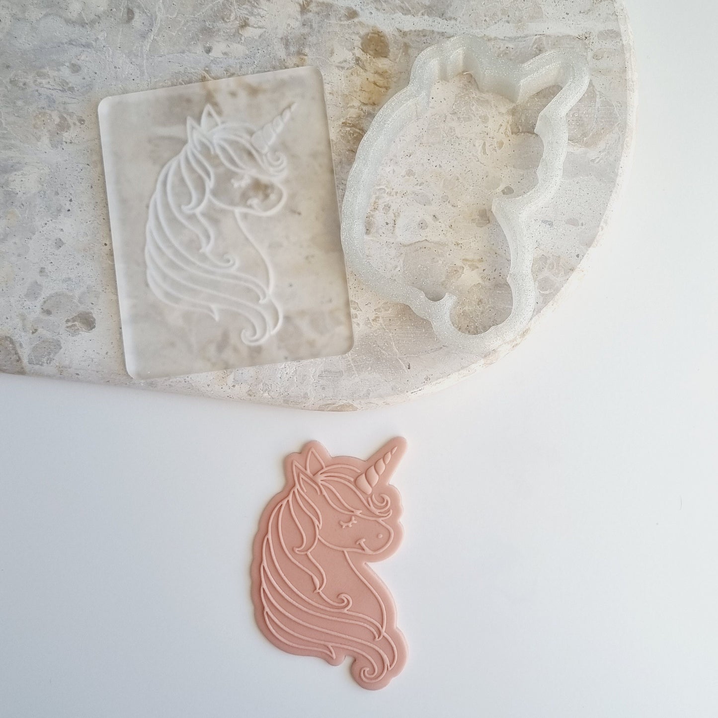 cookie stamp cutter mini acrylic embosser debosser rainbow unicorn cloud shooting star cute whimsical magic stamp & impress stampandimpress balloon string balloons birthday mini number