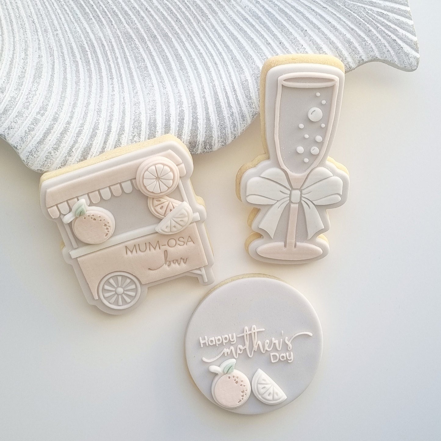 Food Drink Sweets Cart Raised Cookie Stamp/Fondant Debosser & Cutter