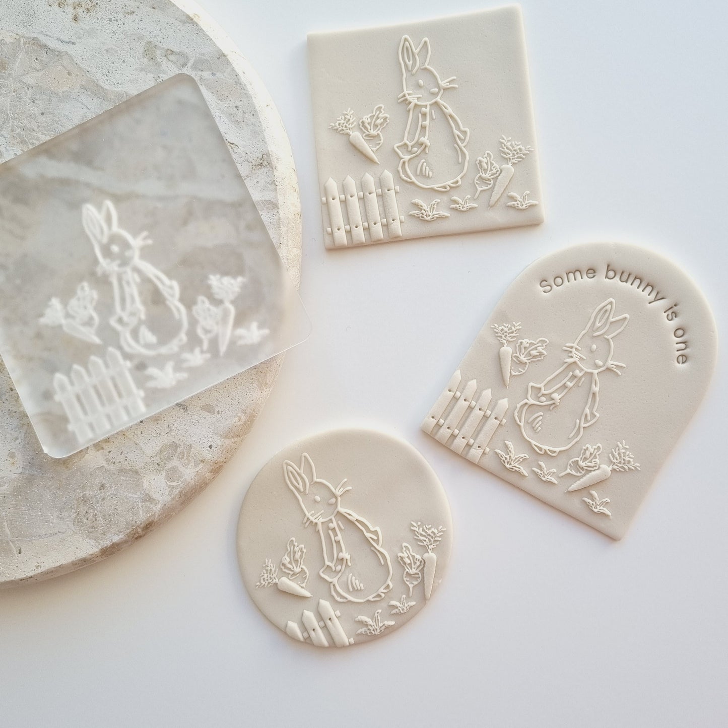 Peter Rabbit Garden Raised Cookie Stamp/Fondant Debosser