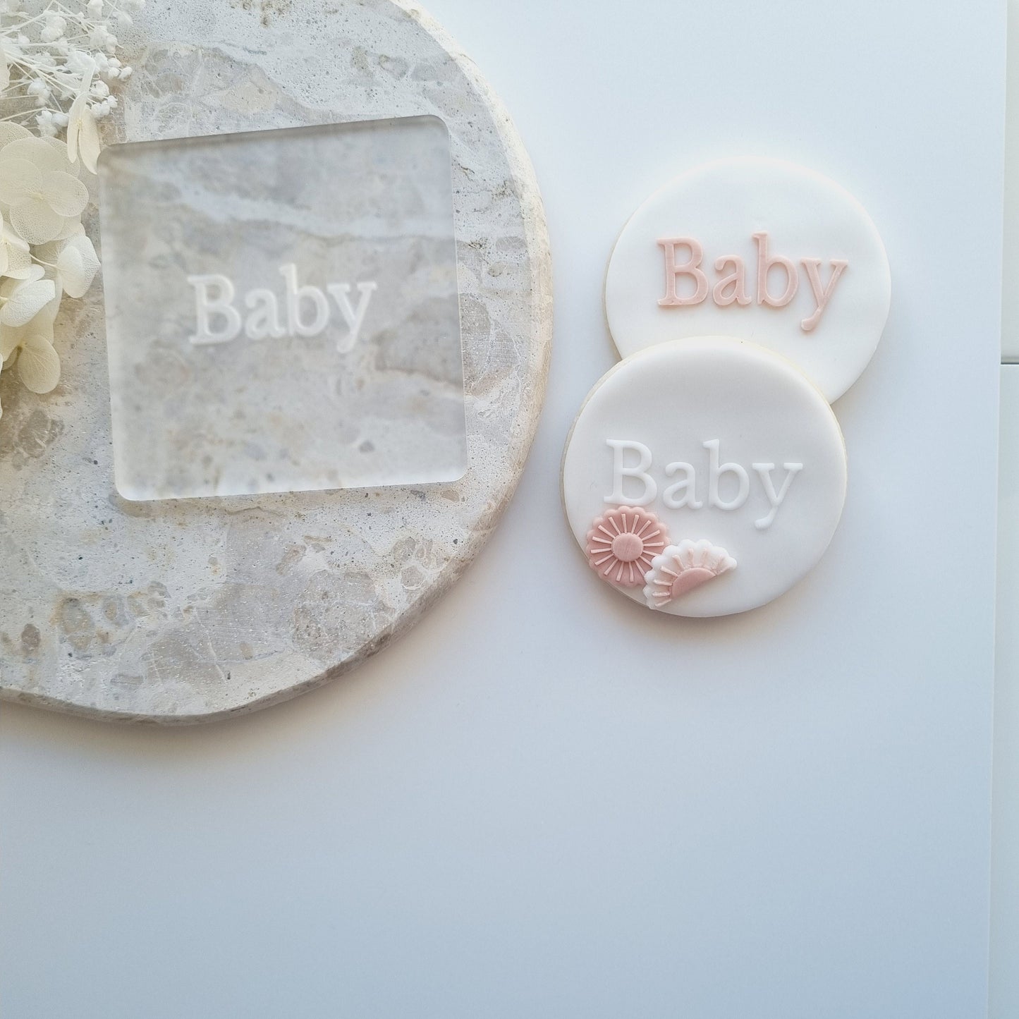baby simple debosser fondant baby shower mama pregancy cookie stamp cookie cutter stampandimpress