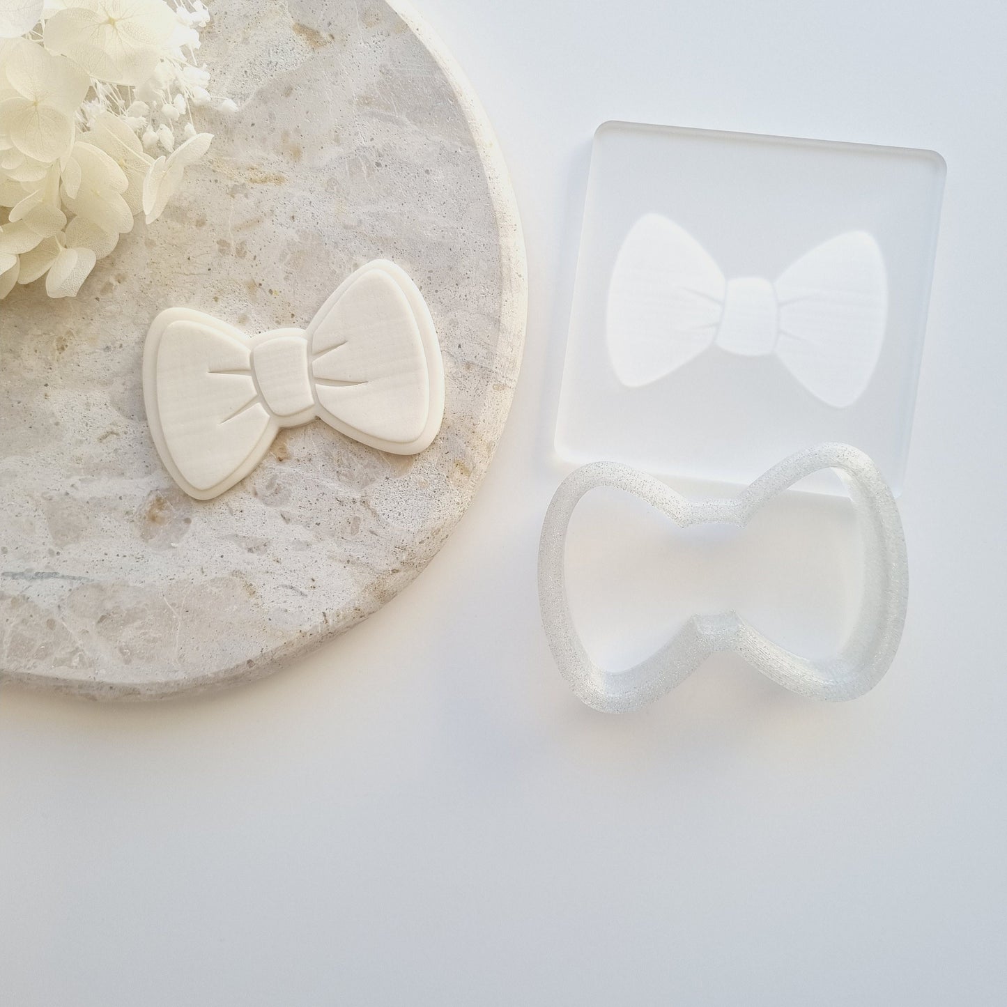 Bow Tie Raised Cookie Stamp/Fondant Debosser & Cutter