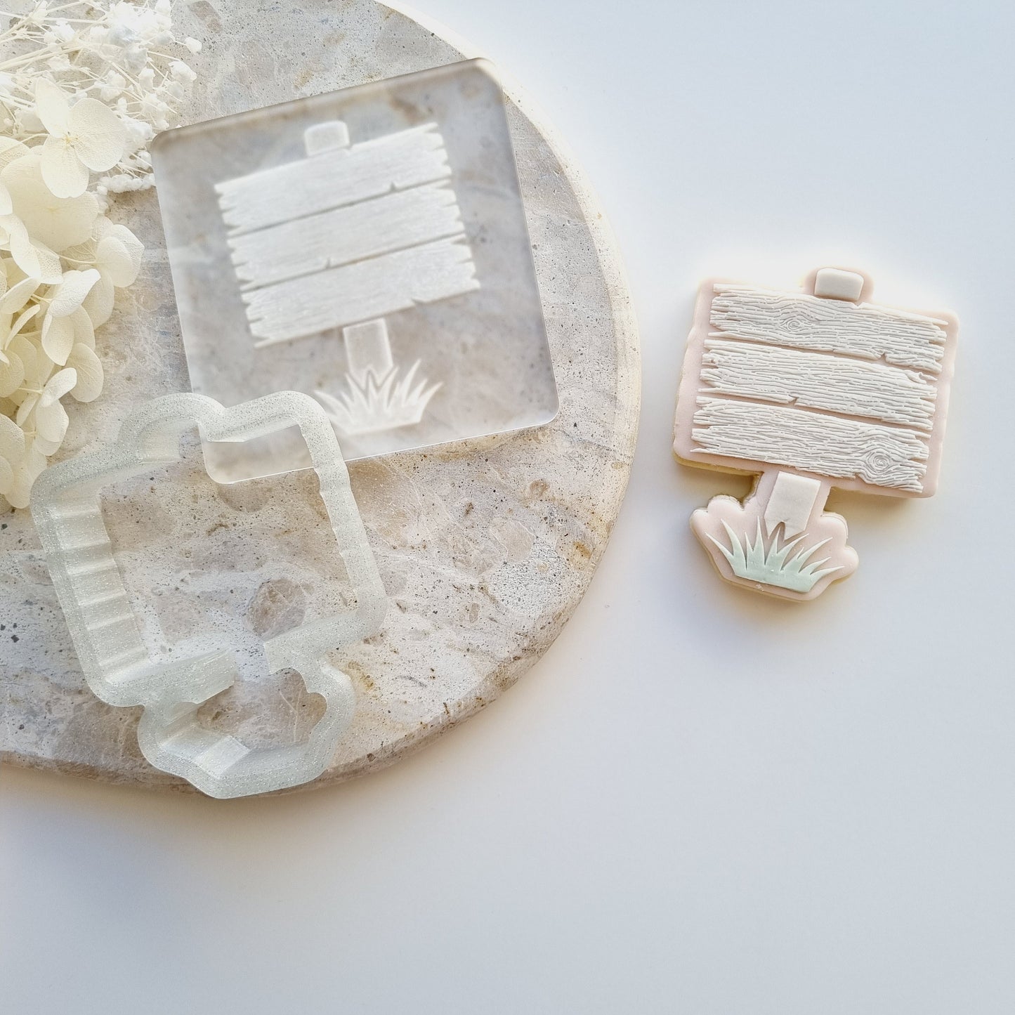 wooden sign fairy fairies fishing fathers day winnie the pooh sign happy birthday baby shower cookie stamp cookie cutter stampandimpress fondant debosser mushroom