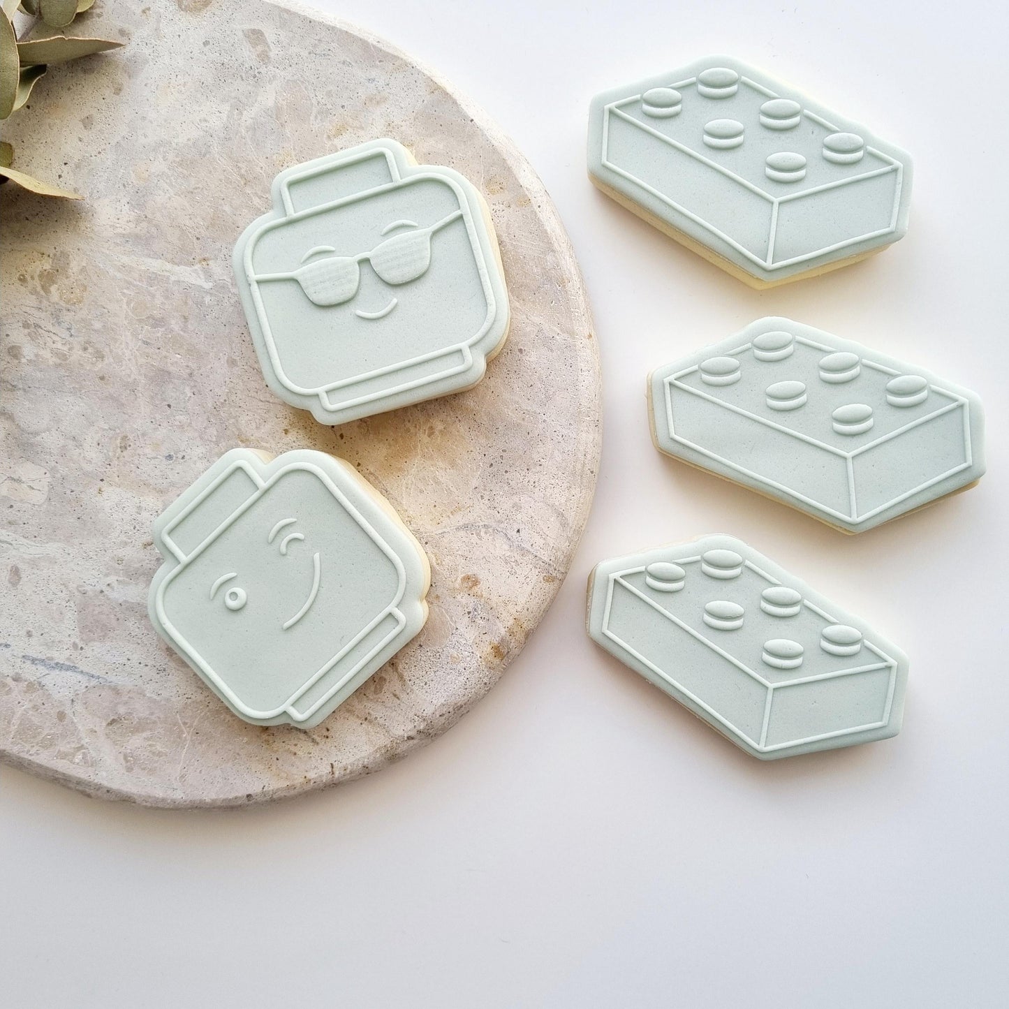 Lego Block Raised Cookie Stamp/Fondant Debossers & Cutter