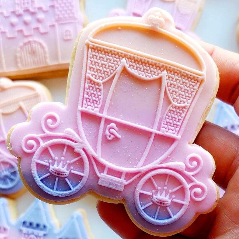 pattern cookie stamp cookie cutter baker bake baking cute beautiful design embosser debosser decorate fondant Perth Australia custom stampandimpress stamp & impress fairy princess fairy dust glitter shimmer shine fairy door pixie castle carriage