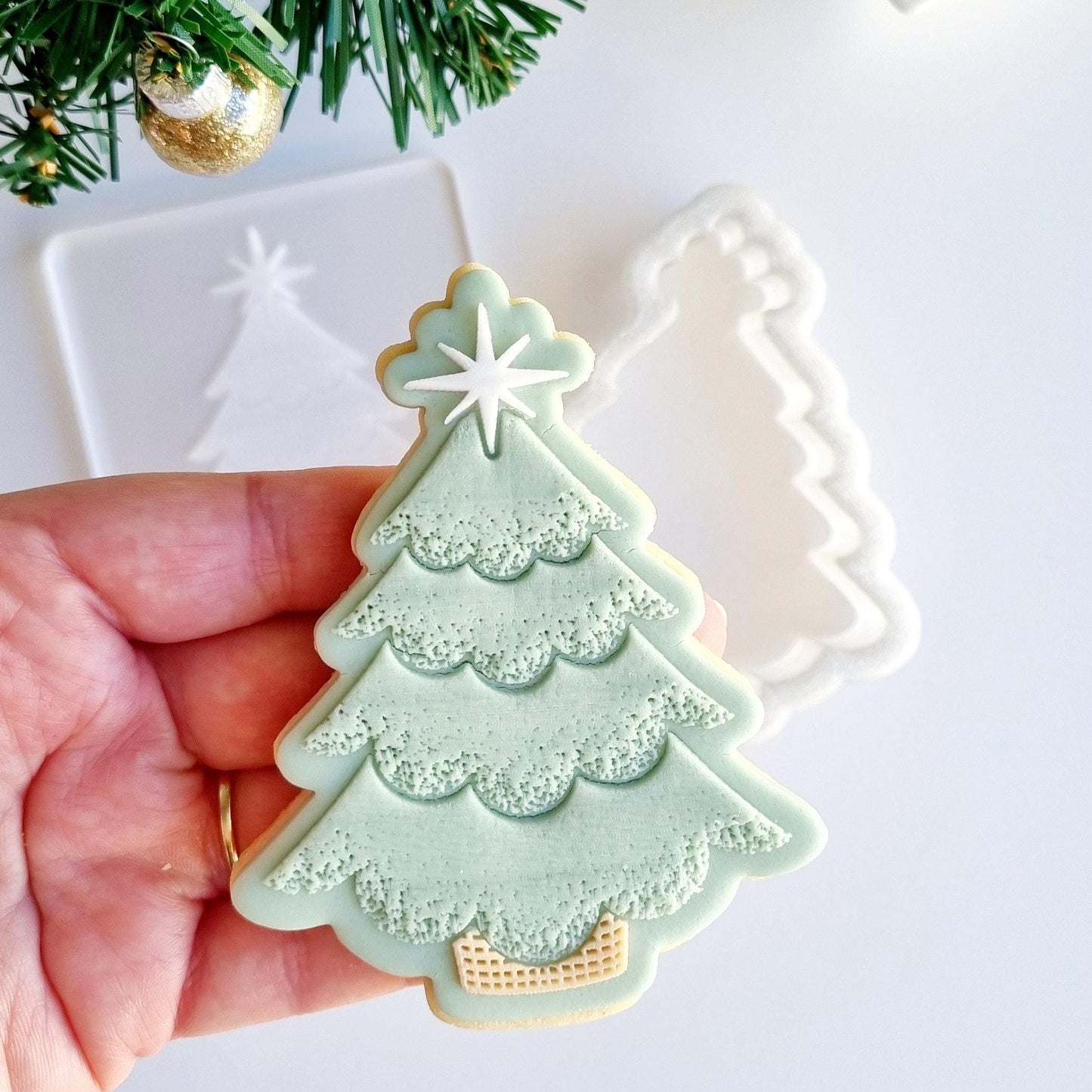pattern cookie stamp cookie cutter baking decorate fondant Perth Australia custom stampandimpress stamp & impress christmas bauble tree candy cane santa sack merry christmas stocking wreath gingerbread man reindeer bon bon cracker snowflake present