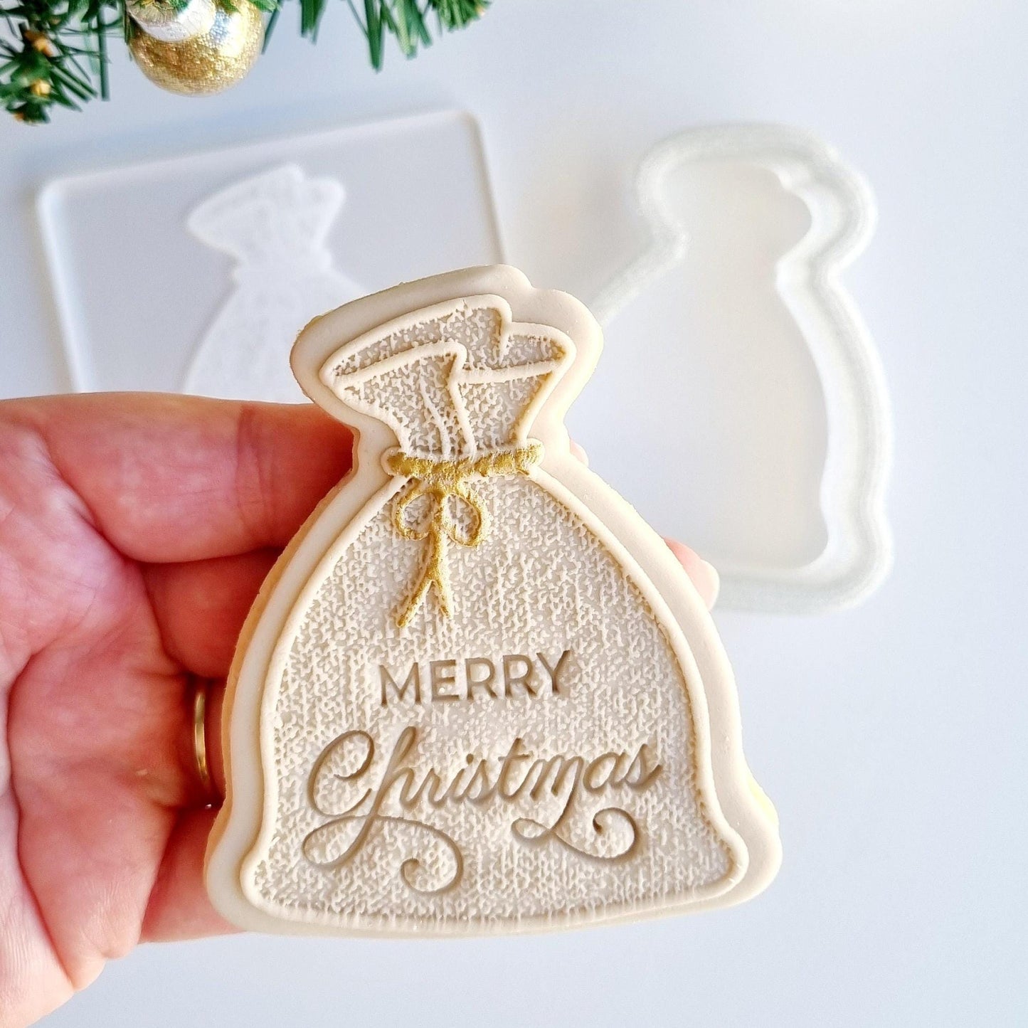 pattern cookie stamp cookie cutter fondant Perth Australia custom stampandimpress stamp & impress bauble tree candy cane santa sack merry christmas stocking wreath gingerbread man reindeer fireplace snowflake present holly star snowman