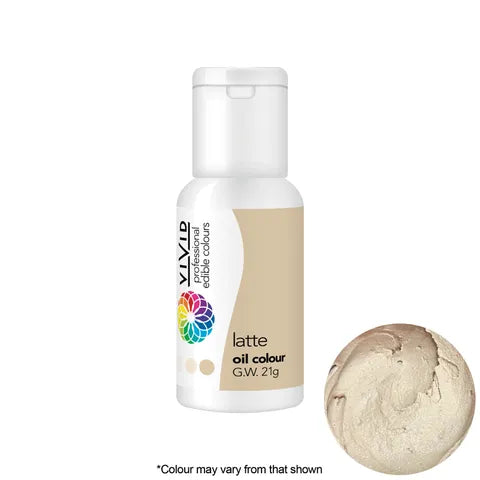 vivid oil colour food colouring latte