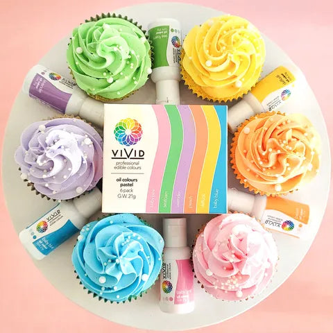 Vivid Oil Colour PASTEL PACK 6 x 21g