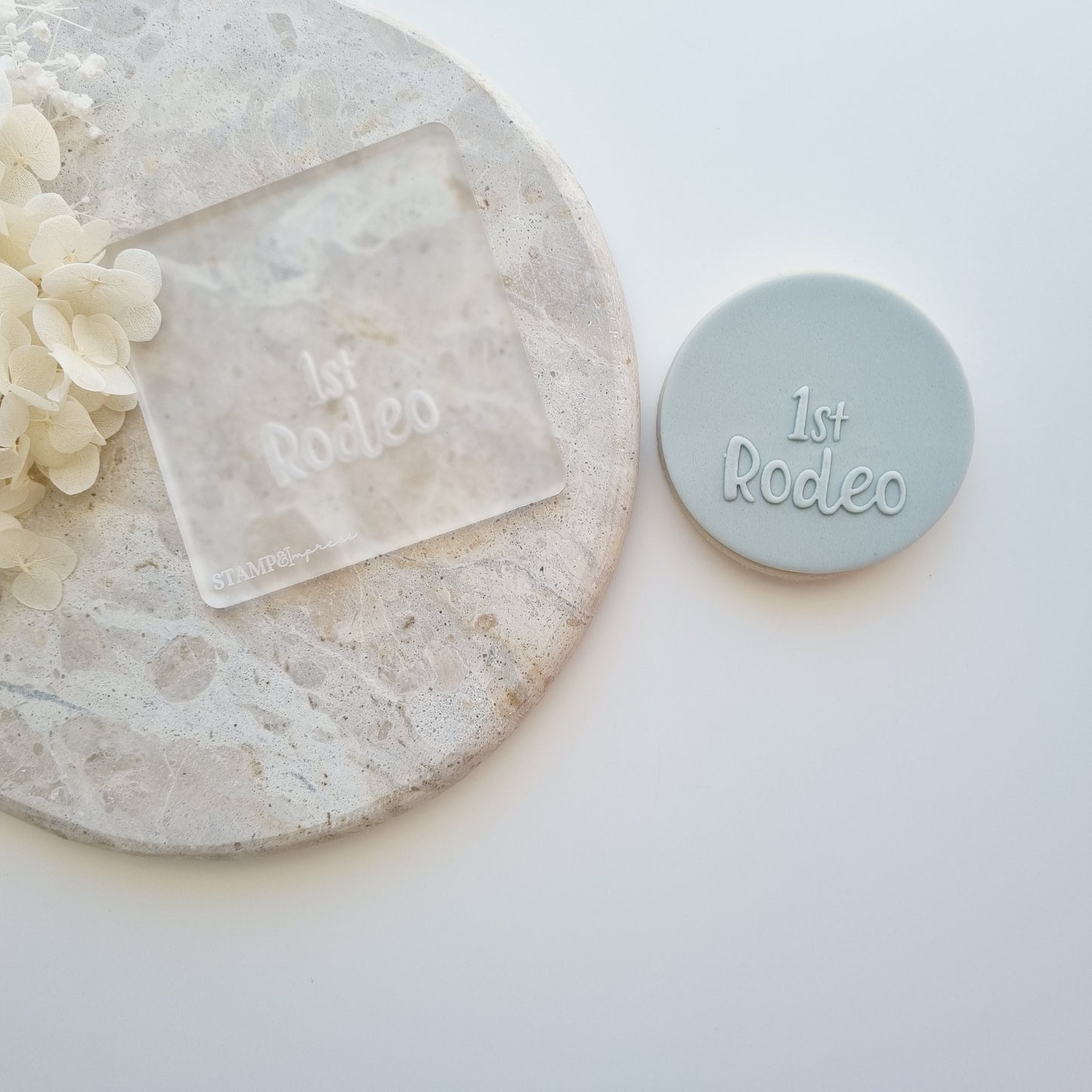 1st rodeo one birthday stampandimpress cookie stamp cookie cutter