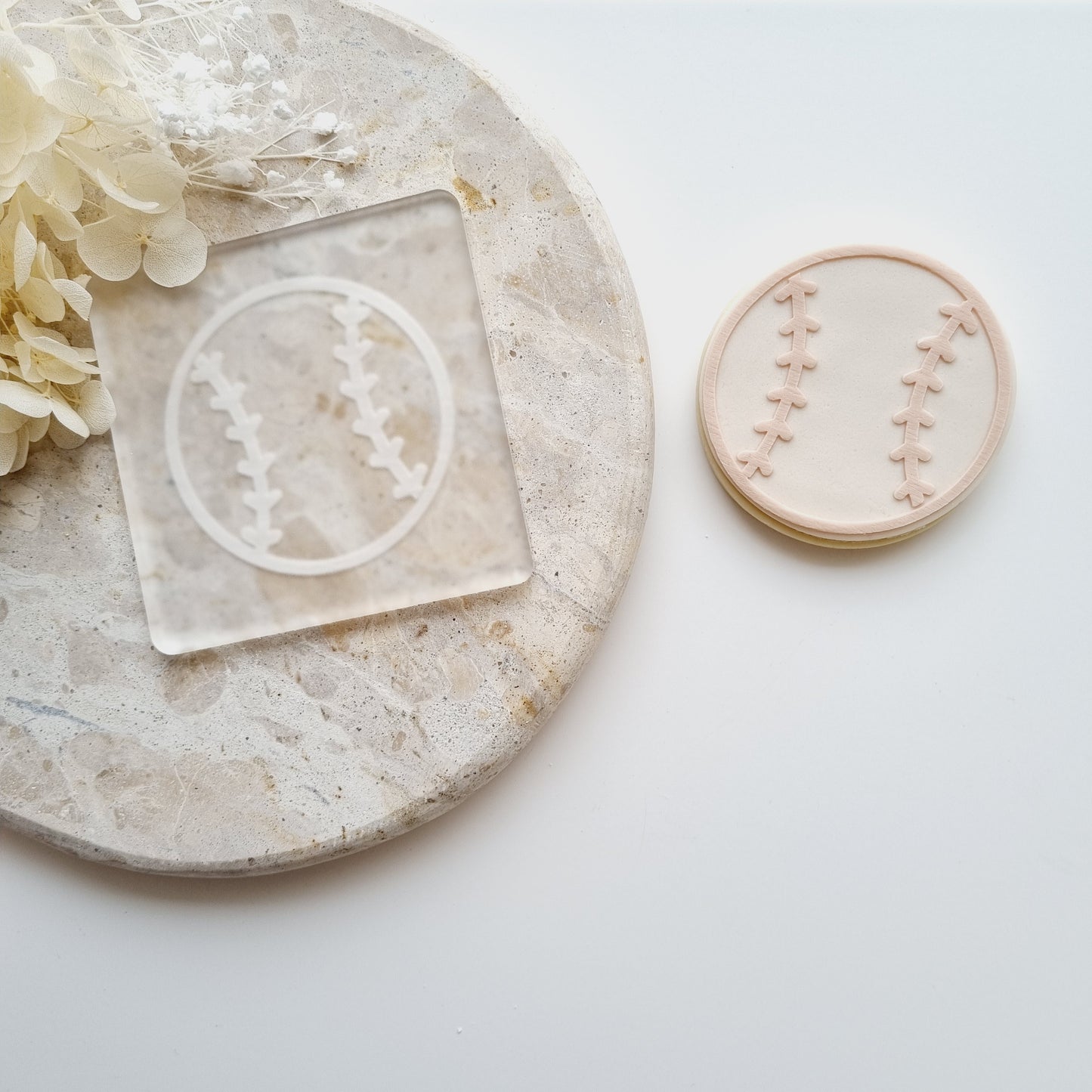 baseball softball cookie stamp cookie cutter stampandimpress