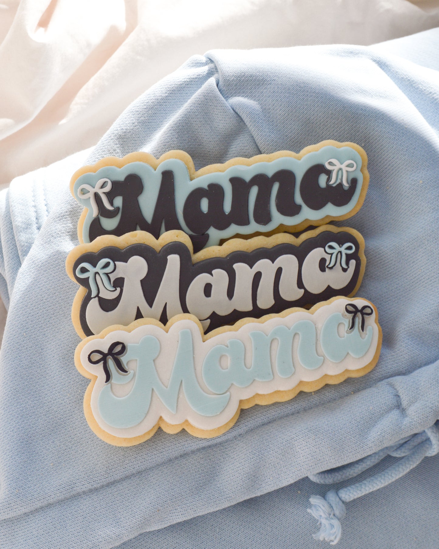 Mama with Bows Raised Cookie Stamp/Fondant Debosser & Cutter