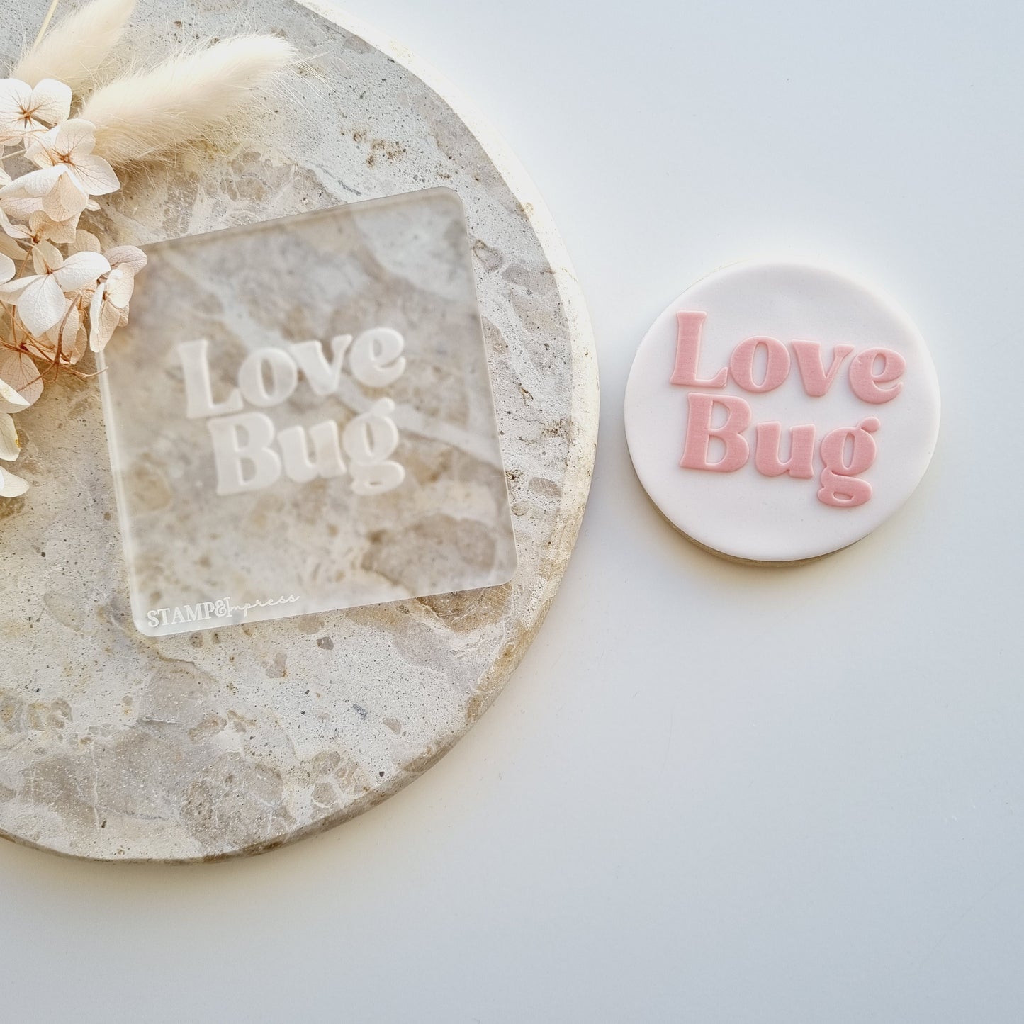 Love Bug Raised Cookie Stamp/Fondant Debosser