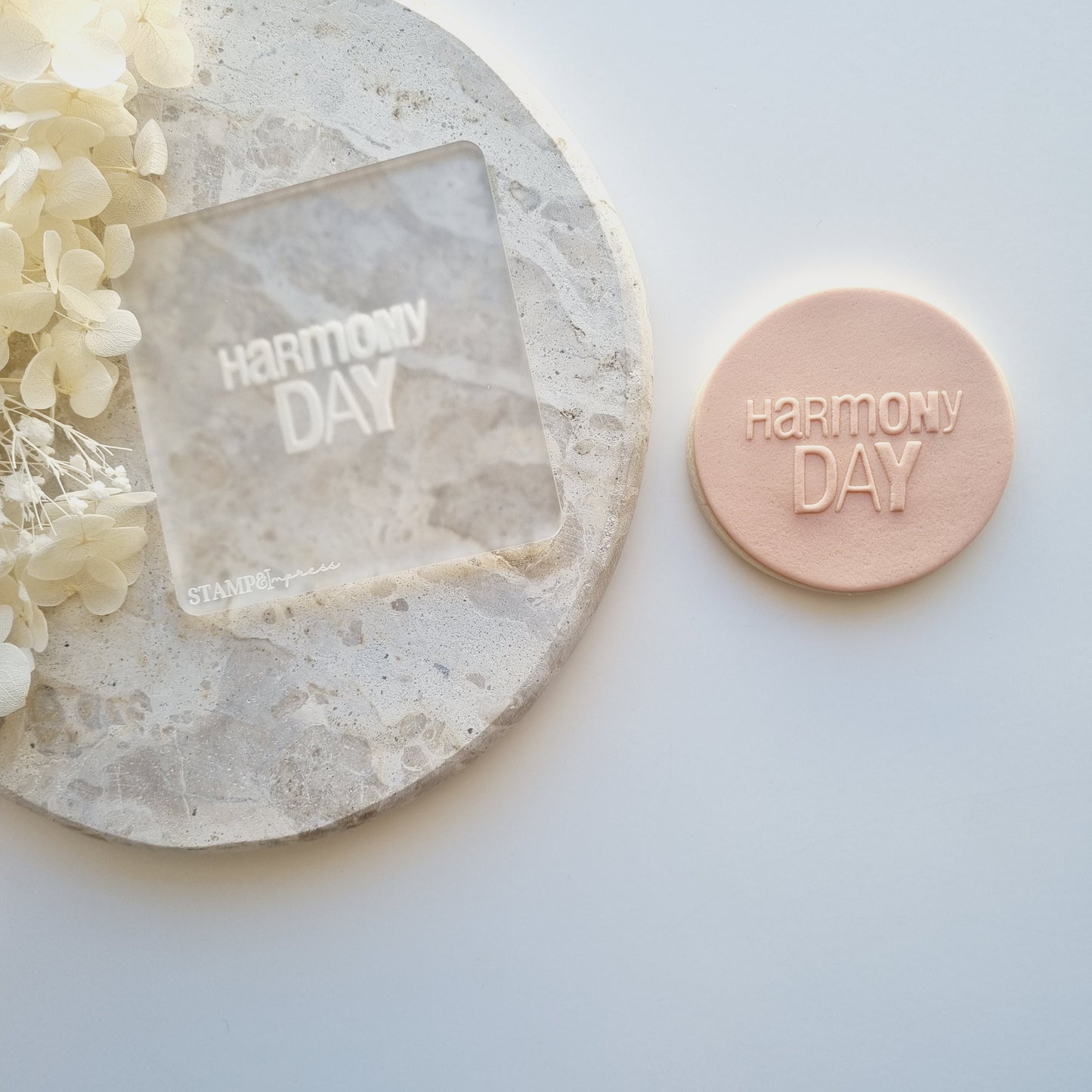 harmony day debosser fondant cookie stamp cookie cutter stampandimpress