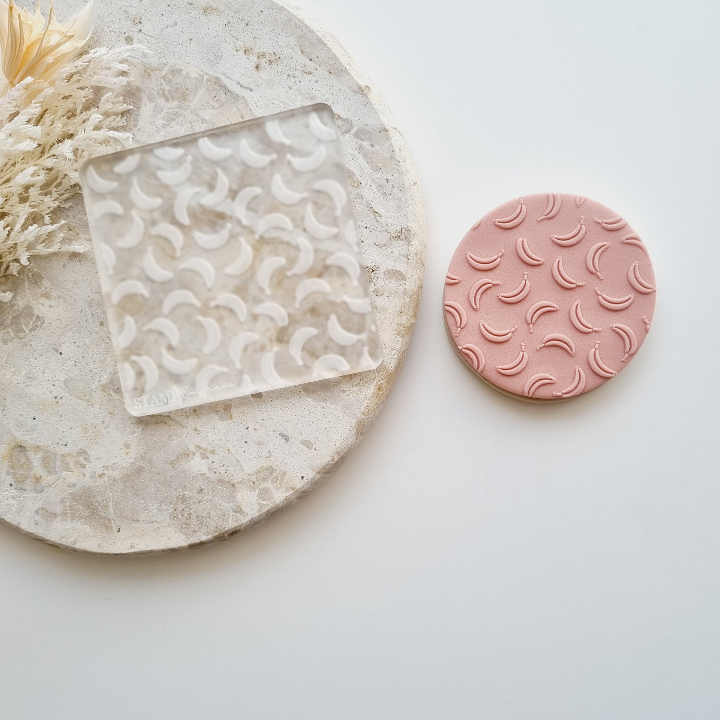 Banana Pattern Raised Cookie Stamp/Fondant Debosser
