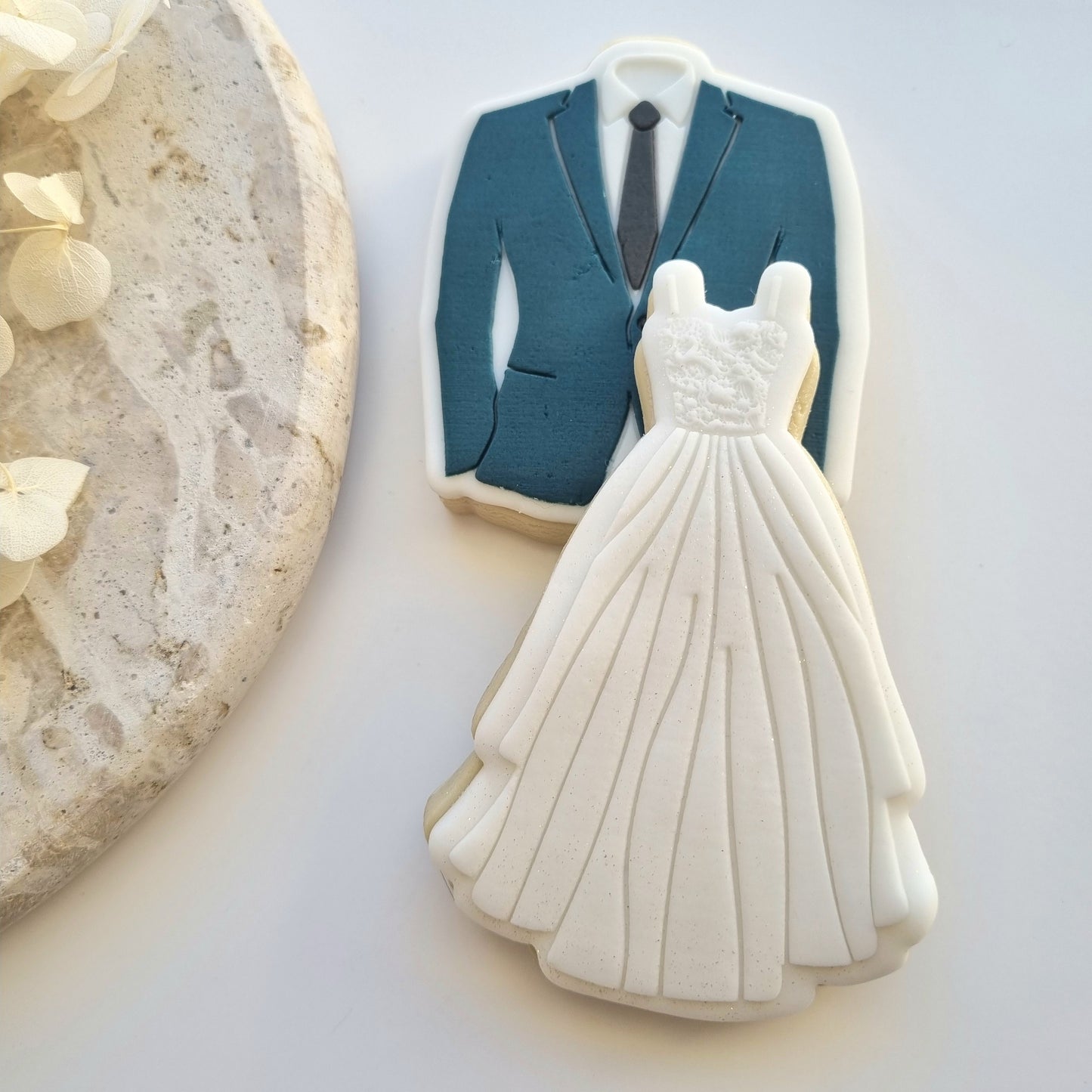wedding dress mens jacket groom suit hens cookie stamp cookie cutter stampandimpress