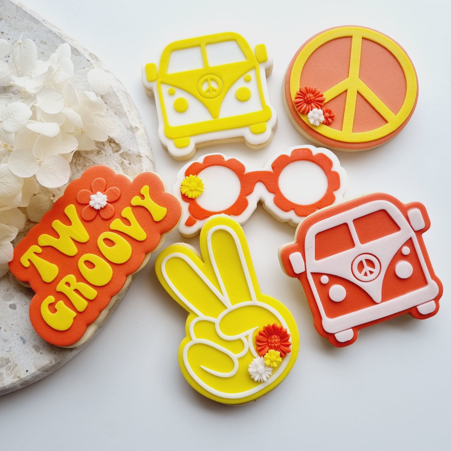 Peace Sign Raised Cookie Stamp/Fondant Debosser