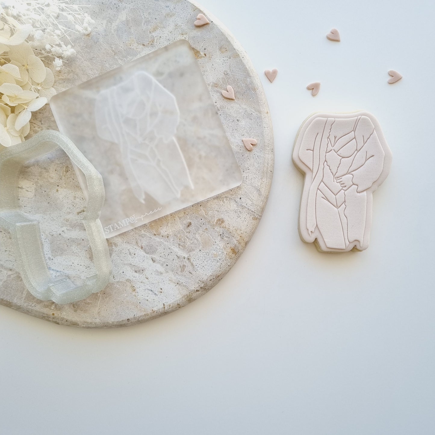 Sexy Lady in Lingerie Raised Cookie Stamp/Fondant Debosser