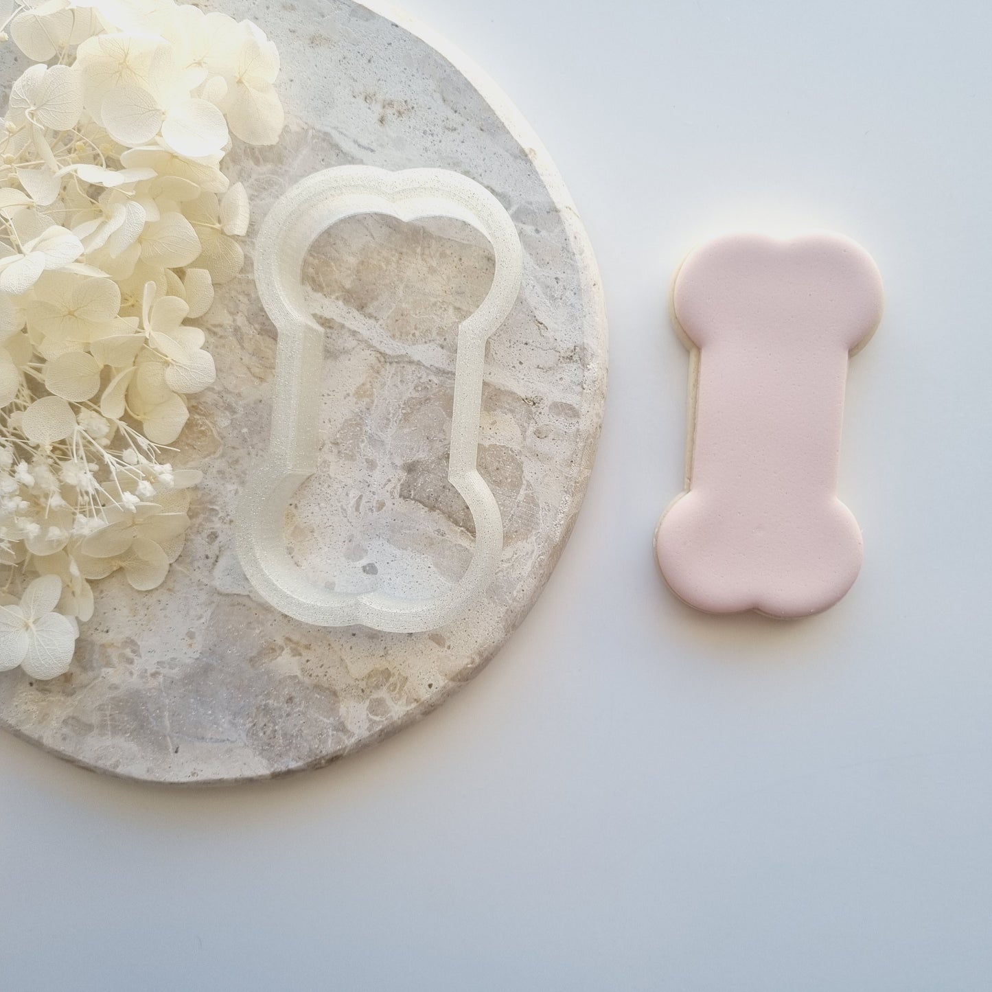 dog bone shape cookie cutter stampandimpress bluey cookie stamp