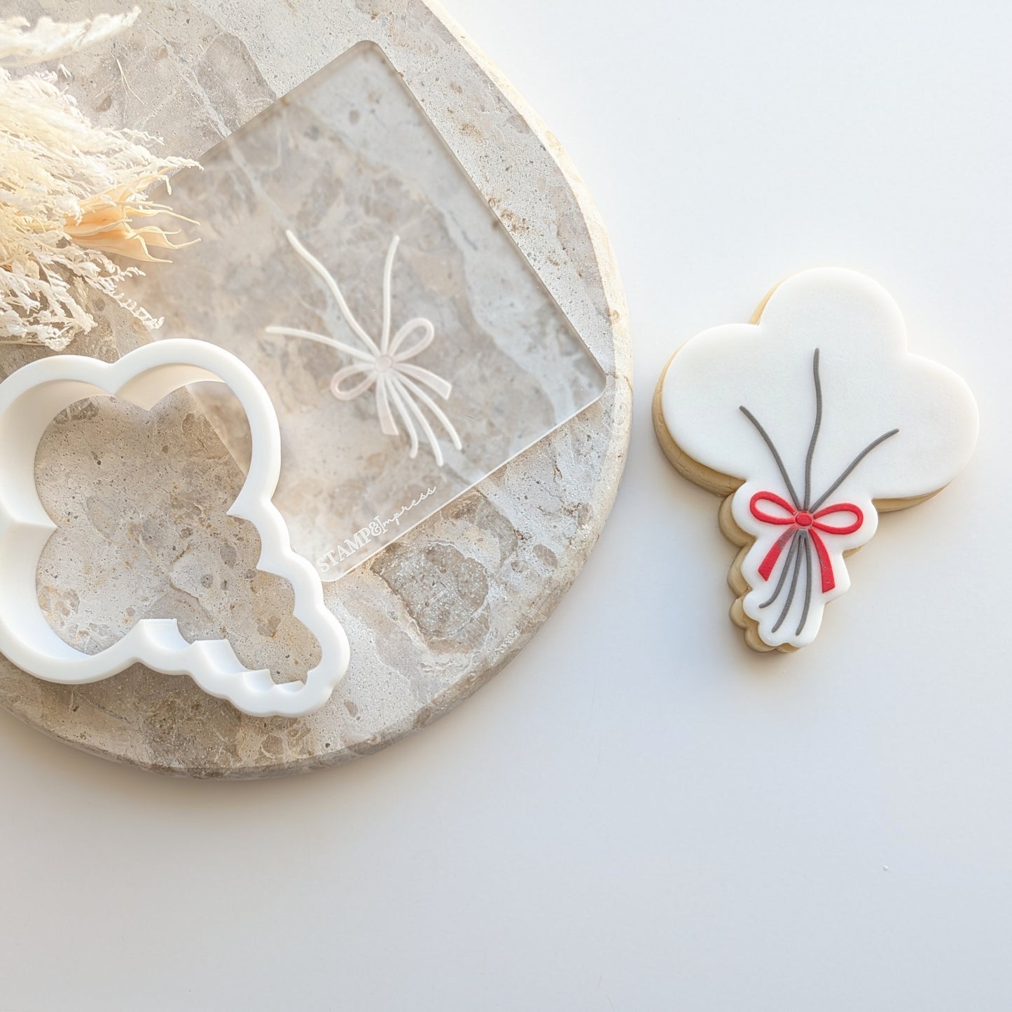 blank balloon strings custom mini cookie stamp cookie cutter stampandimpress balloons birthday fondant