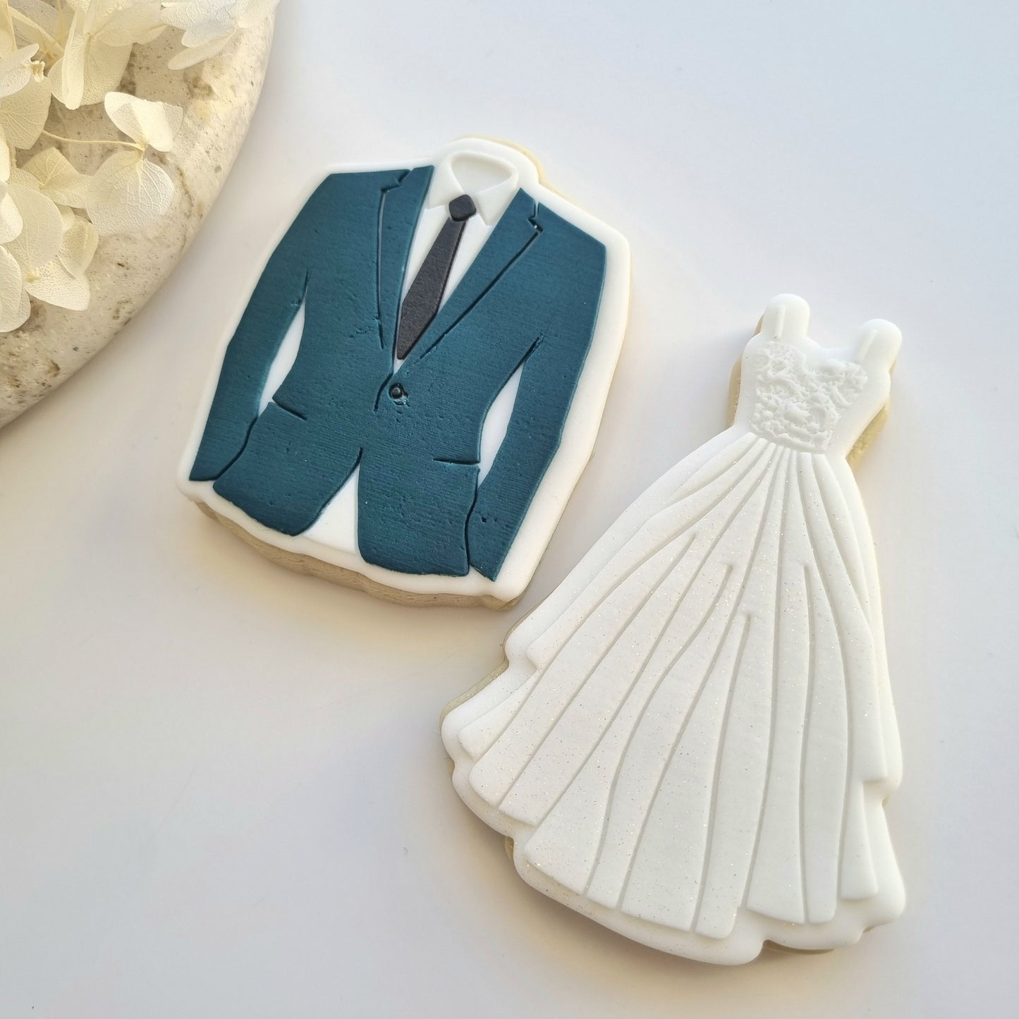 wedding dress mens jacket groom suit hens cookie stamp cookie cutter stampandimpress