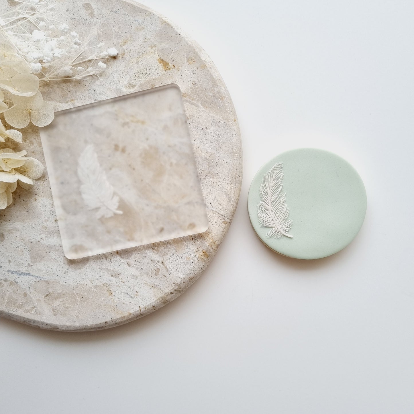 feather cookie stamp cookie cutter stampandimpress