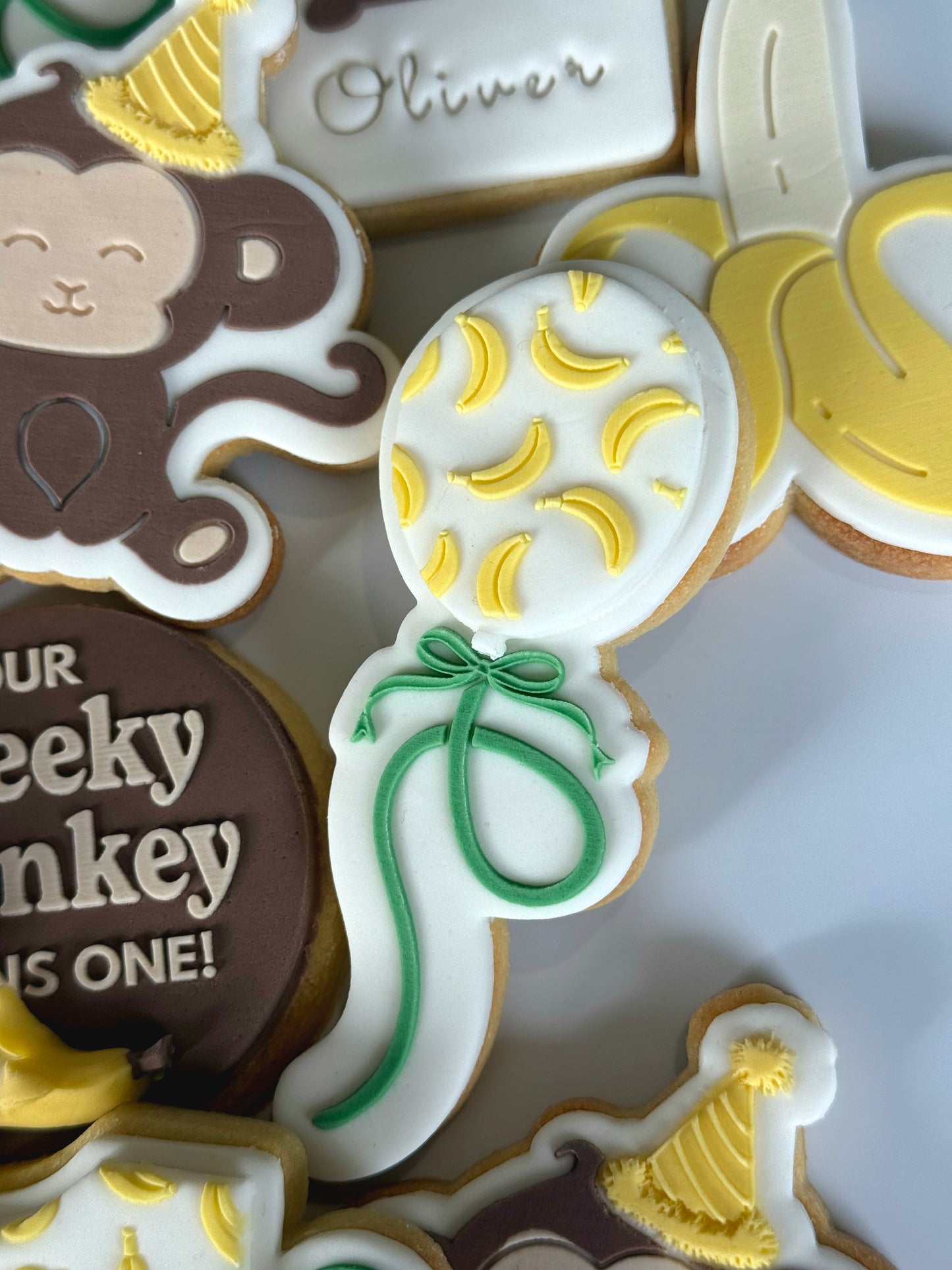 Banana Pattern Raised Cookie Stamp/Fondant Debosser