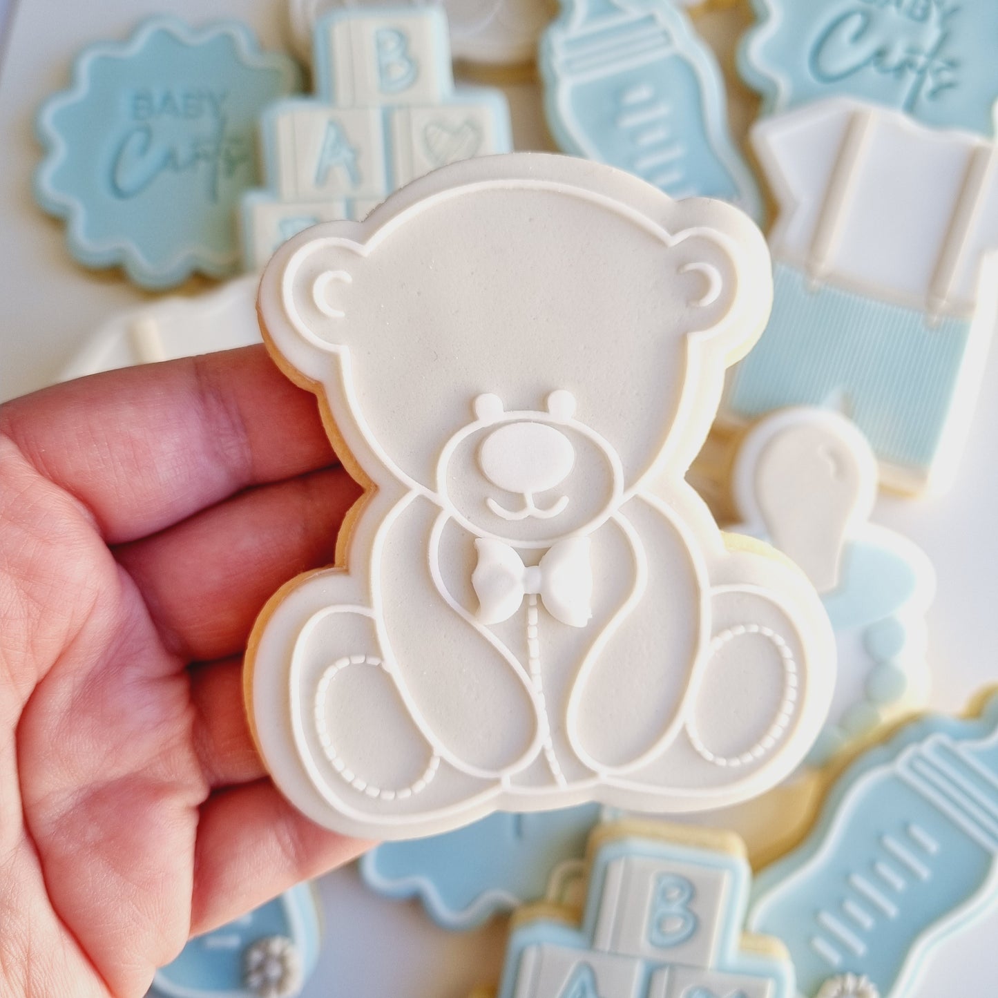 Teddy Bear Raised Cookie Stamp/Fondant Debosser & Cutter