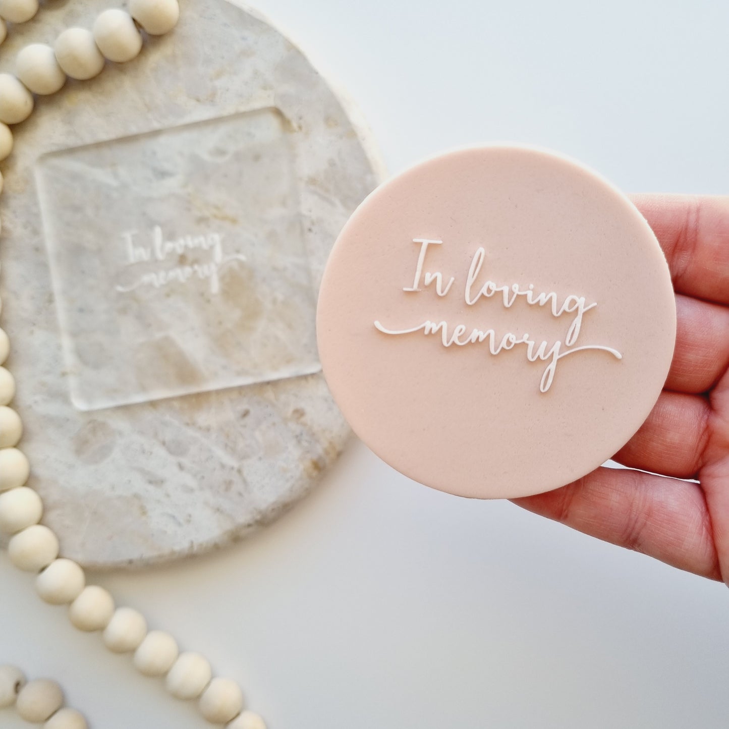 in loving memory funeral cookie stamp cookie cutter stampandimpress